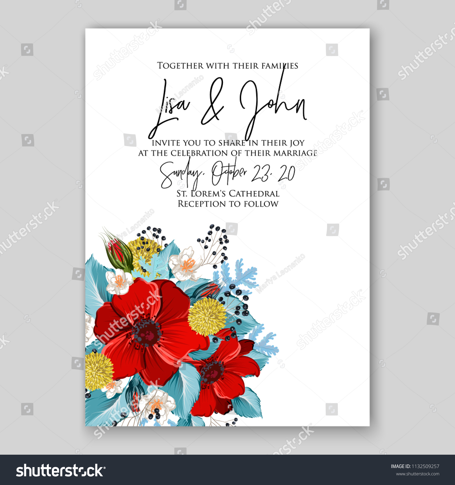 Wedding Invitation Card Flower Red Velvet Stock Vector Royalty Free 1132509257,Drawing Perfume Bottle Design Concept