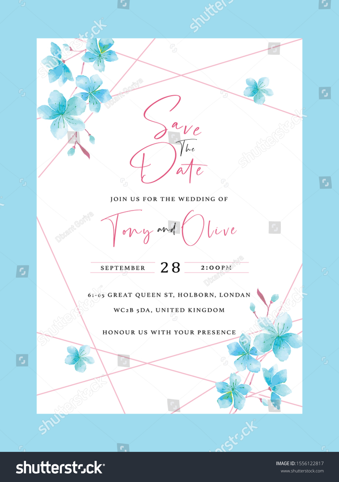 Wedding Invitation Card Template Text Engagement Stock Vector With Regard To Engagement Invitation Card Template