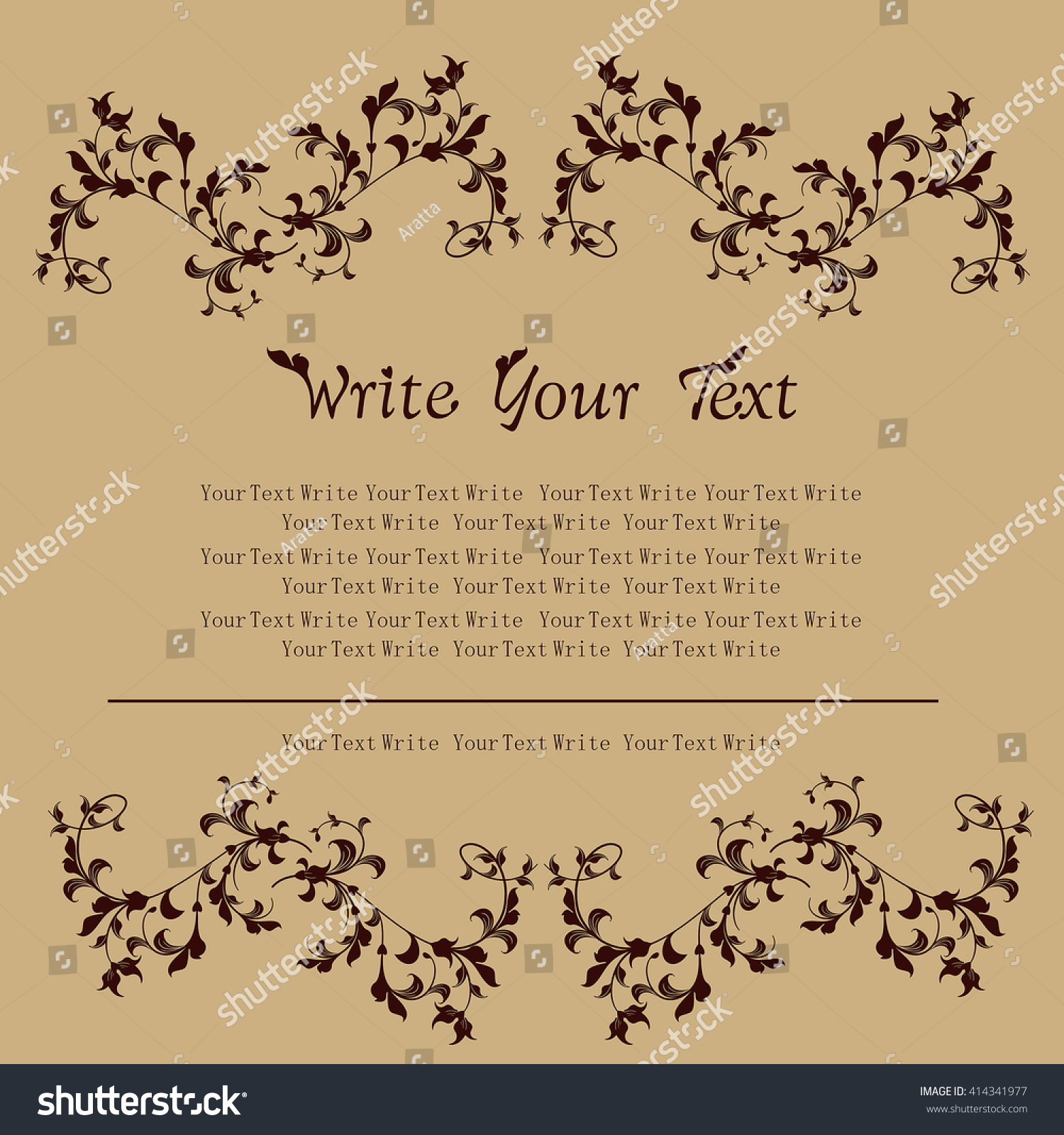 Wedding Card Invitation Abstract Floral Background Stock ...