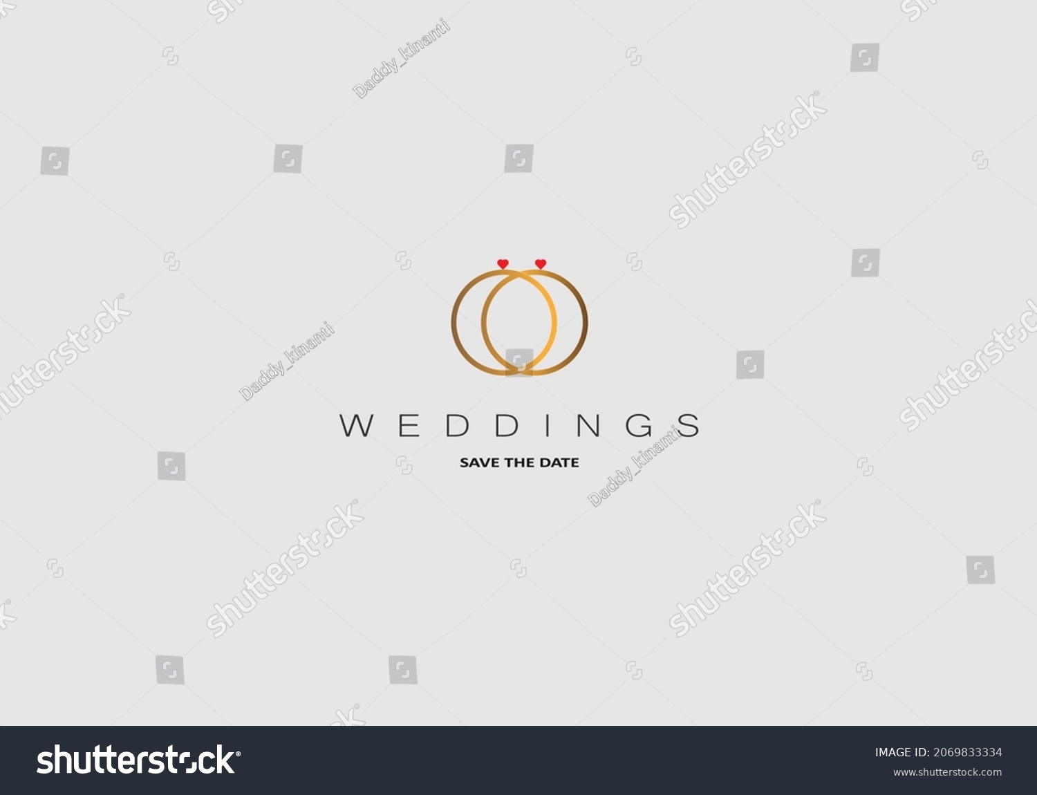 Wedding Logo Wedding Business Wedding Planner Stock Vector (Royalty ...