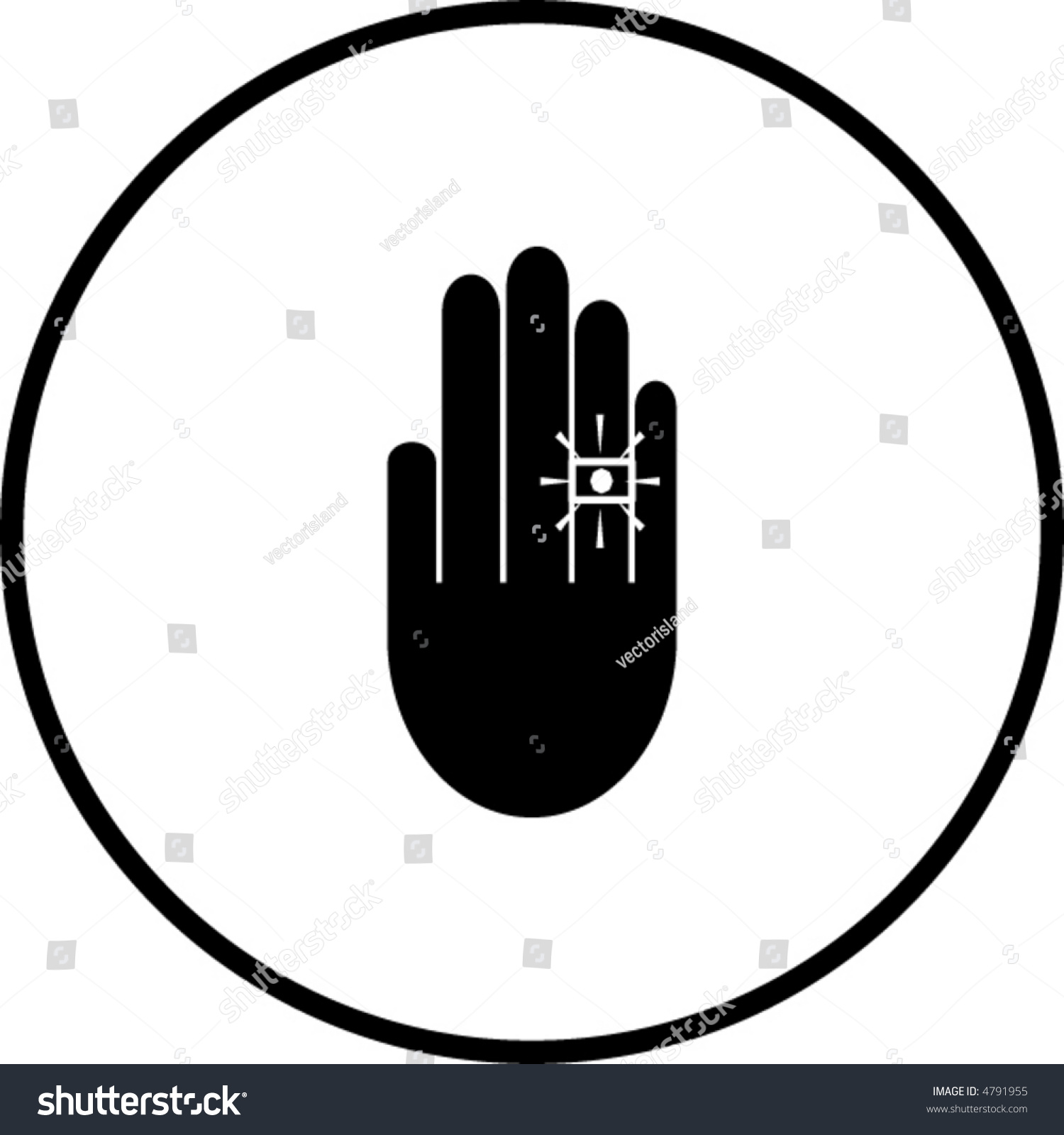 Wedding Engagement Ring Hand Symbol Stock Vector 4791955 - Shutterstock