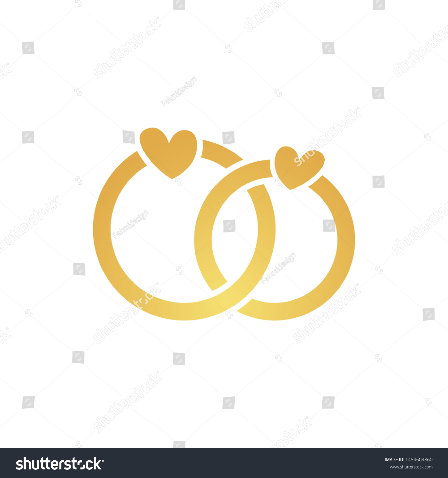 Wedding Ring Logo Template Design Vector Stock Vector (Royalty Free ...