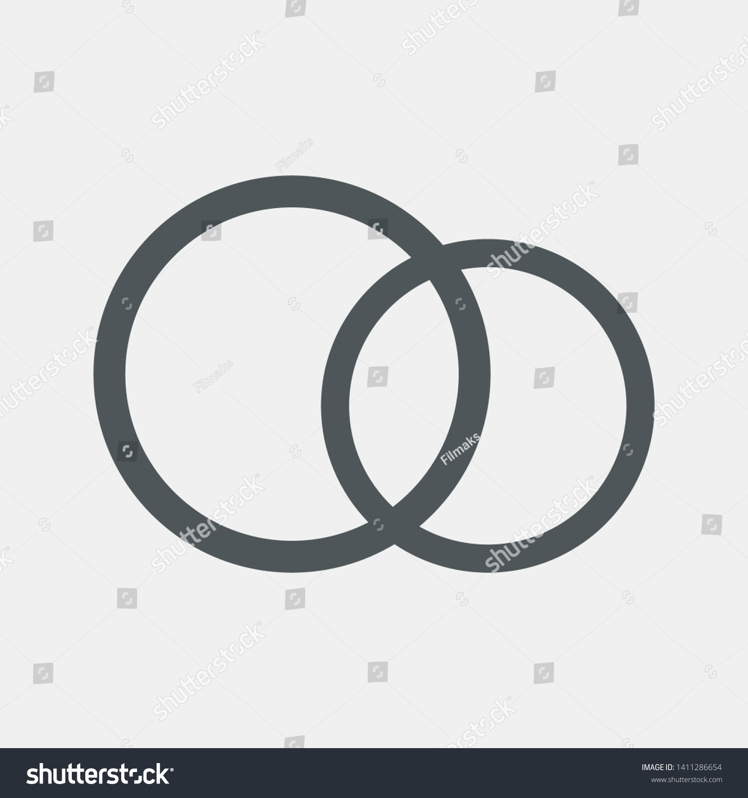 SVG of Wedding rings love quality vector illustration cut svg