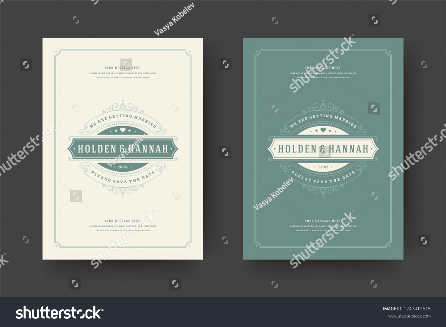 wedding save date invitation