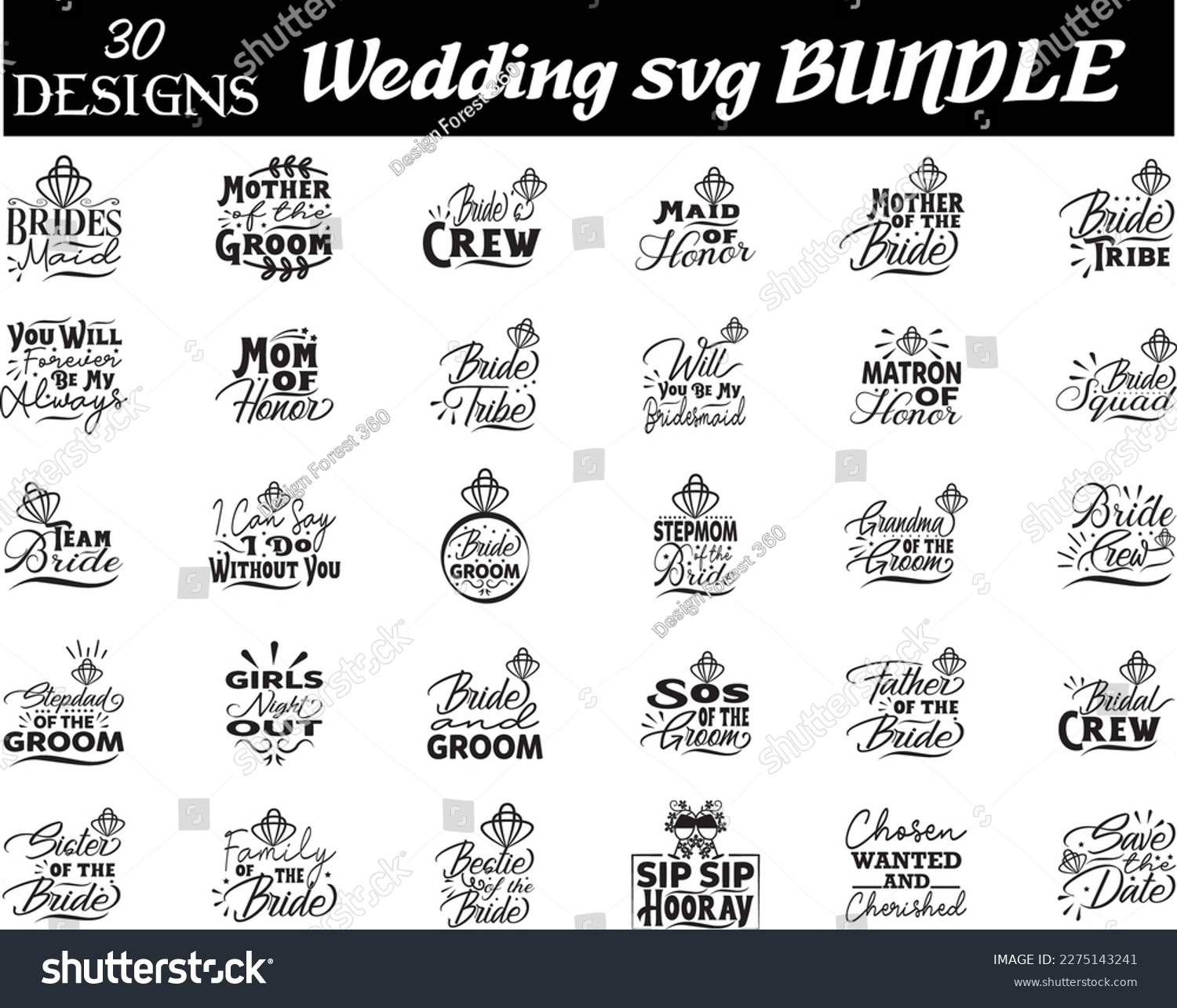 SVG of Wedding svg BUNDLE, Wedding svg SG DESIGN svg