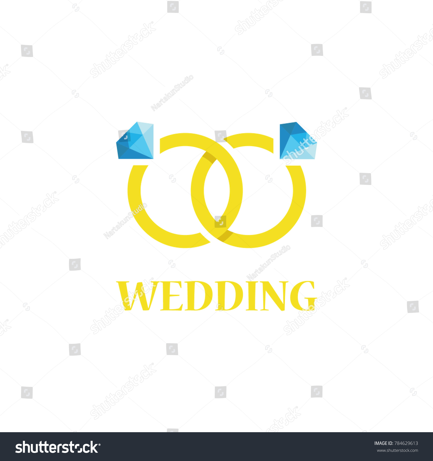 Weding Vector Logo Template Stock Vector (Royalty Free) 784629613