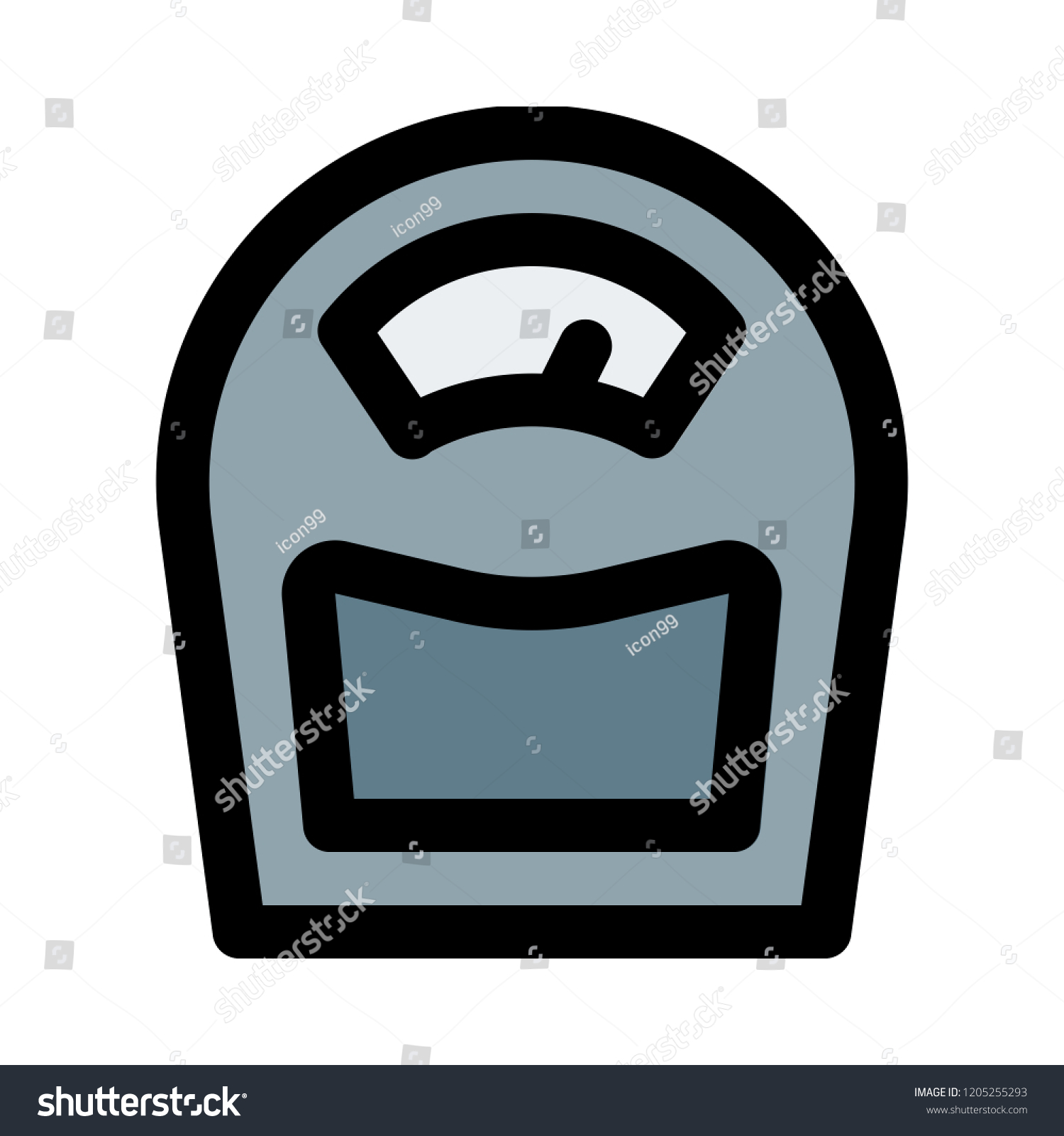 Weighing Measuring Scale Stock Vector (Royalty Free) 1205255293 ...