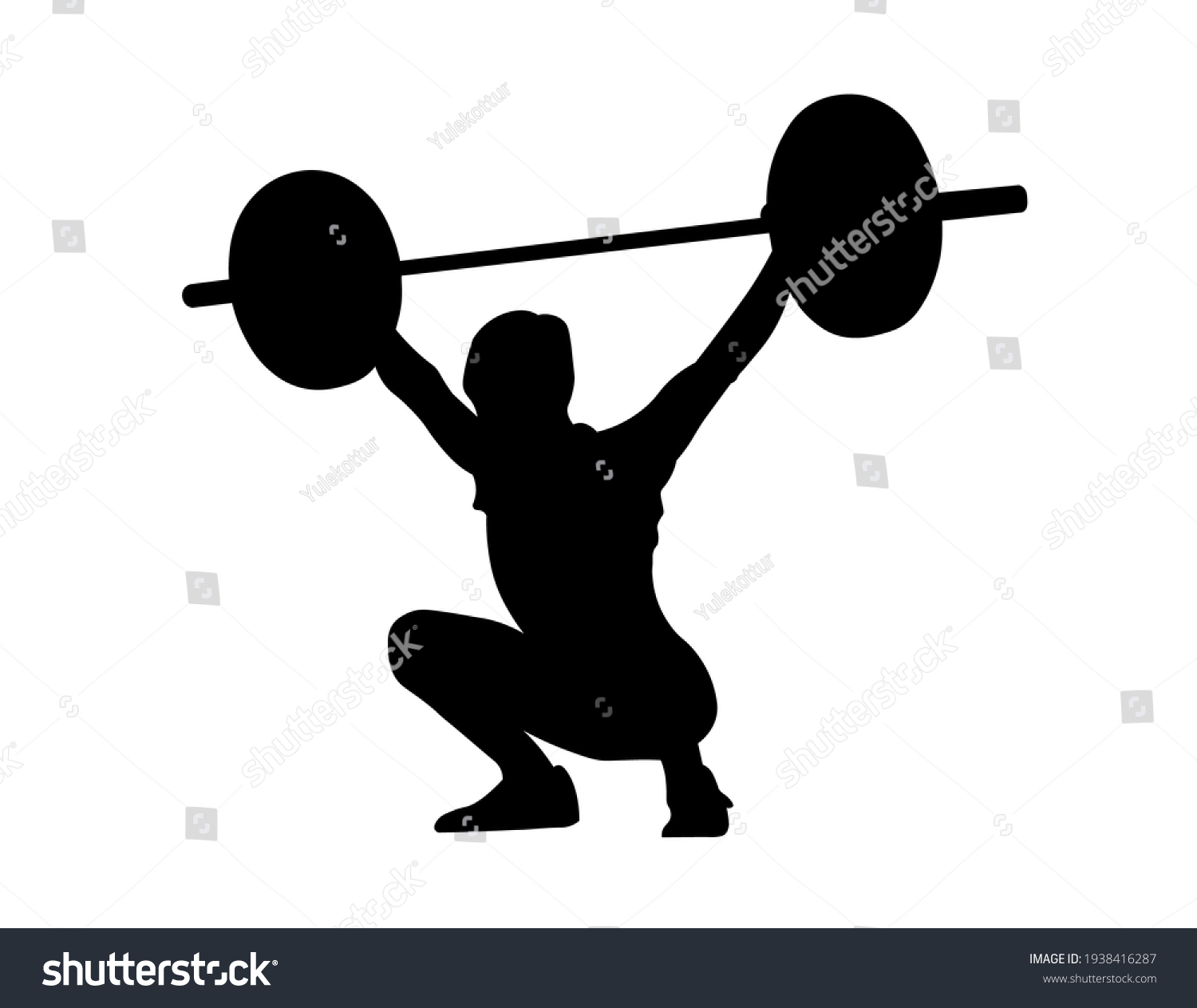 SVG of weight lifting man silhouette sport vector illustration. Strong man for desing svg