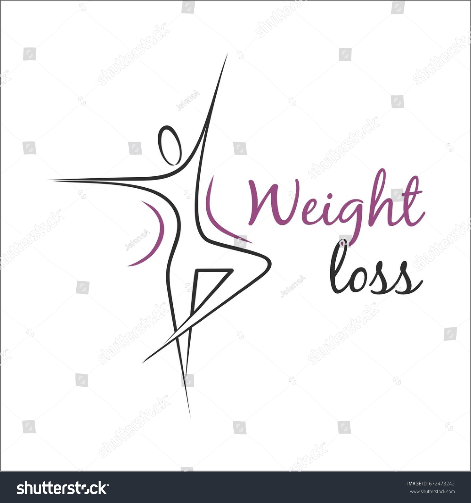 weight loss template logo stock vector royalty free 672473242 weight loss template