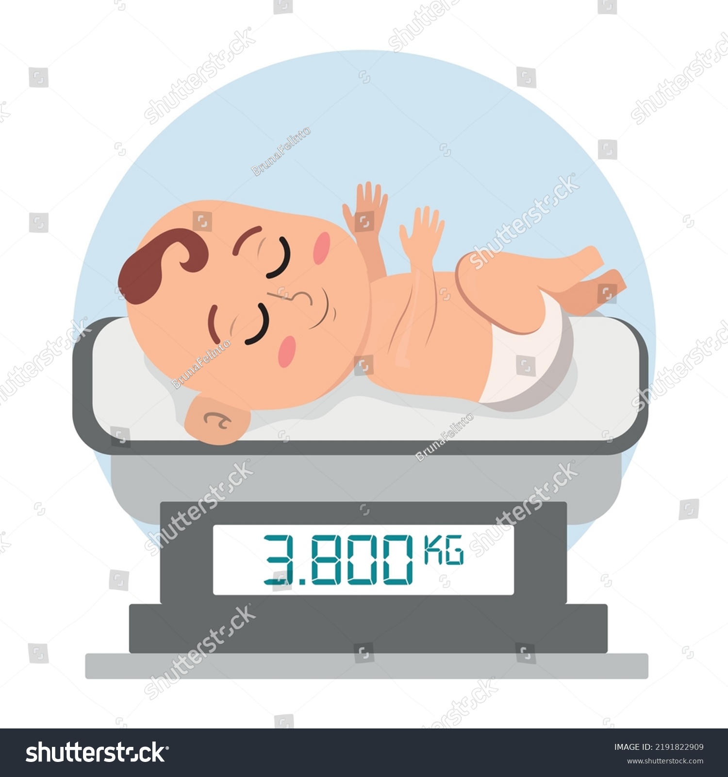 SVG of Weight scale for children icon, digital scales measure weight in kilograms. svg