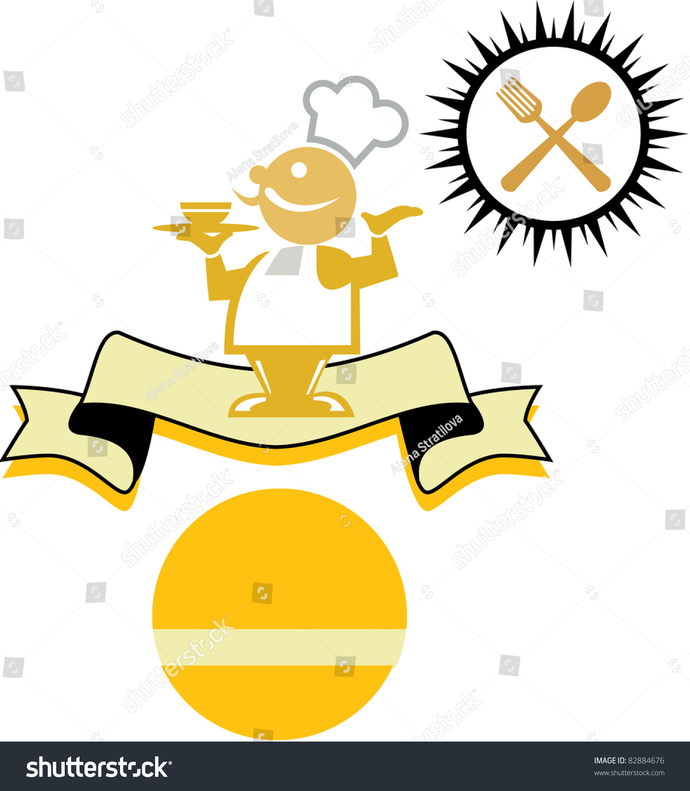 Welcome Cooking Stock Vector (Royalty Free) 82884676