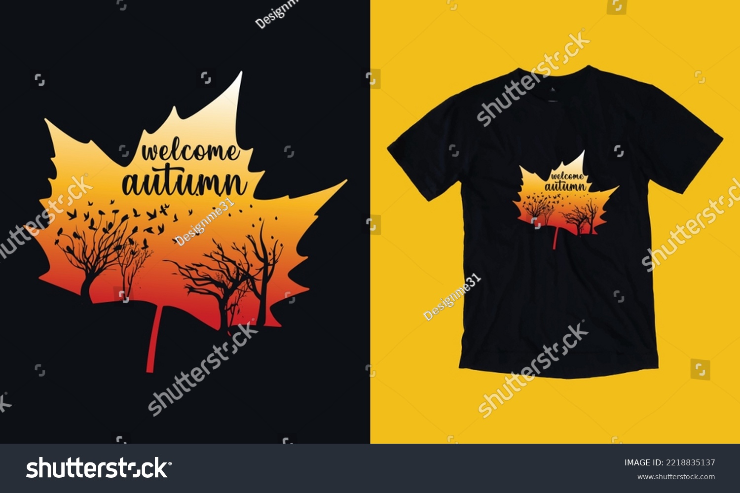 SVG of welcome autumn fall - custom T Shirt Design vector svg file template, autumn, pumpkin, fall background. thanks giving t shirt turkey  svg