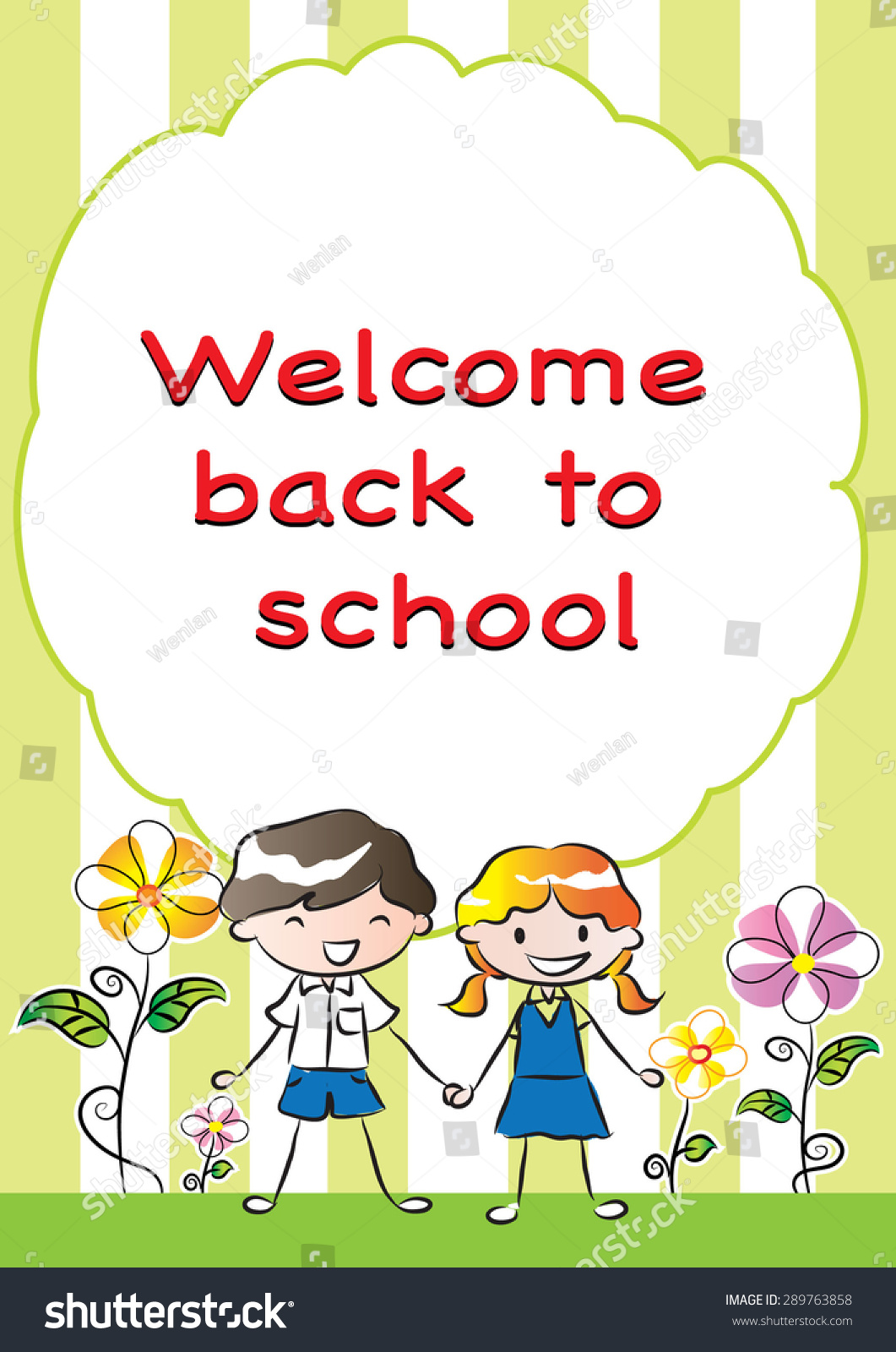 Welcome Back School Stock Vector Royalty Free