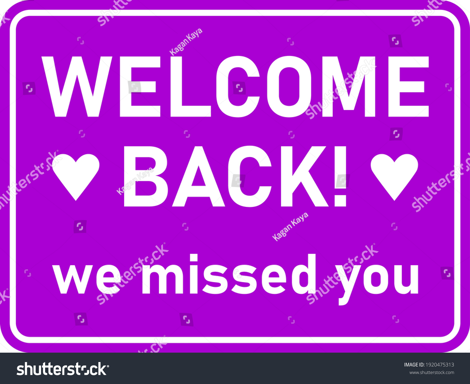 welcome-back-we-missed-you-horizontal-stock-vector-royalty-free