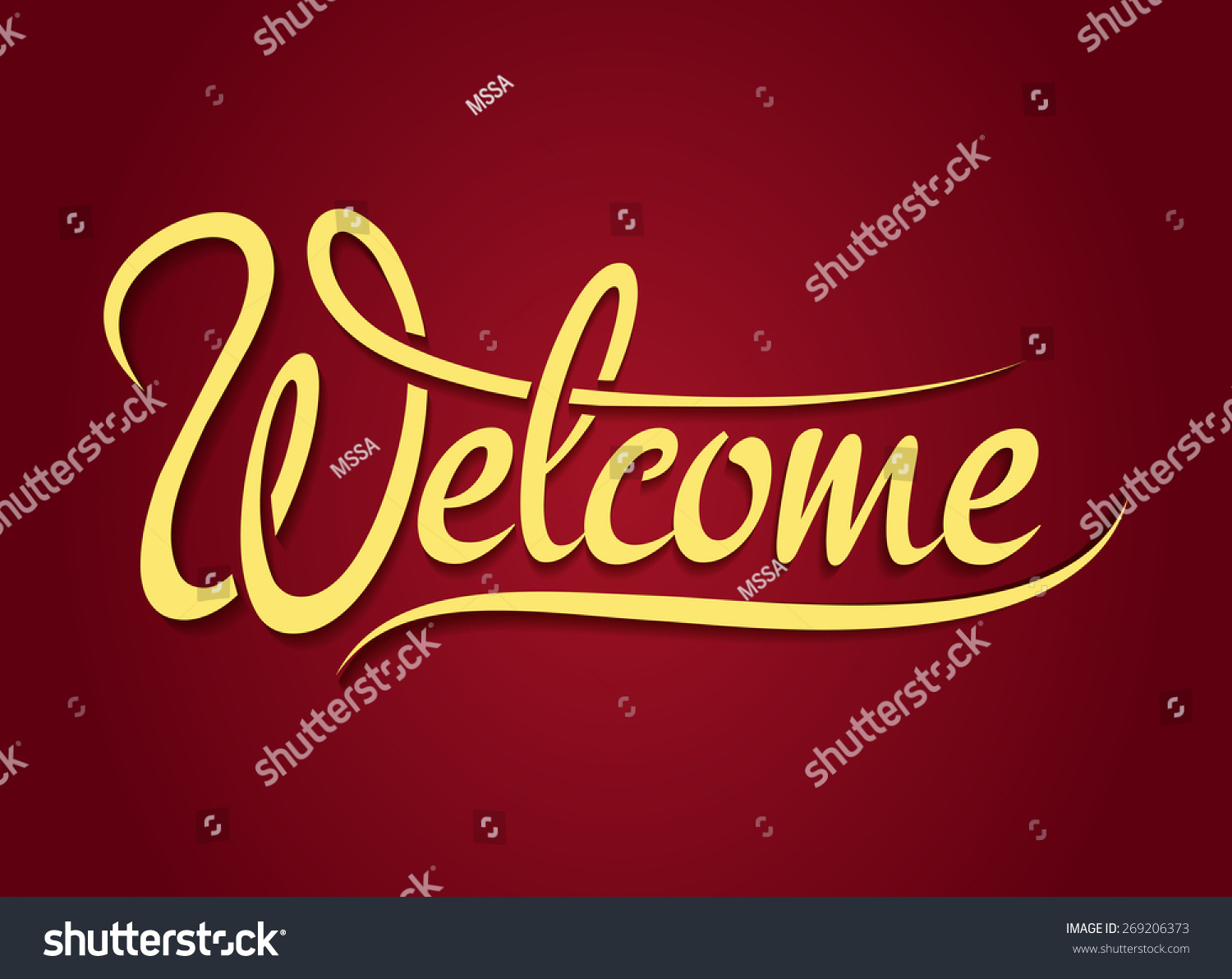 font design banner Design Vector Sign Hand Lettering Stock Text Welcome