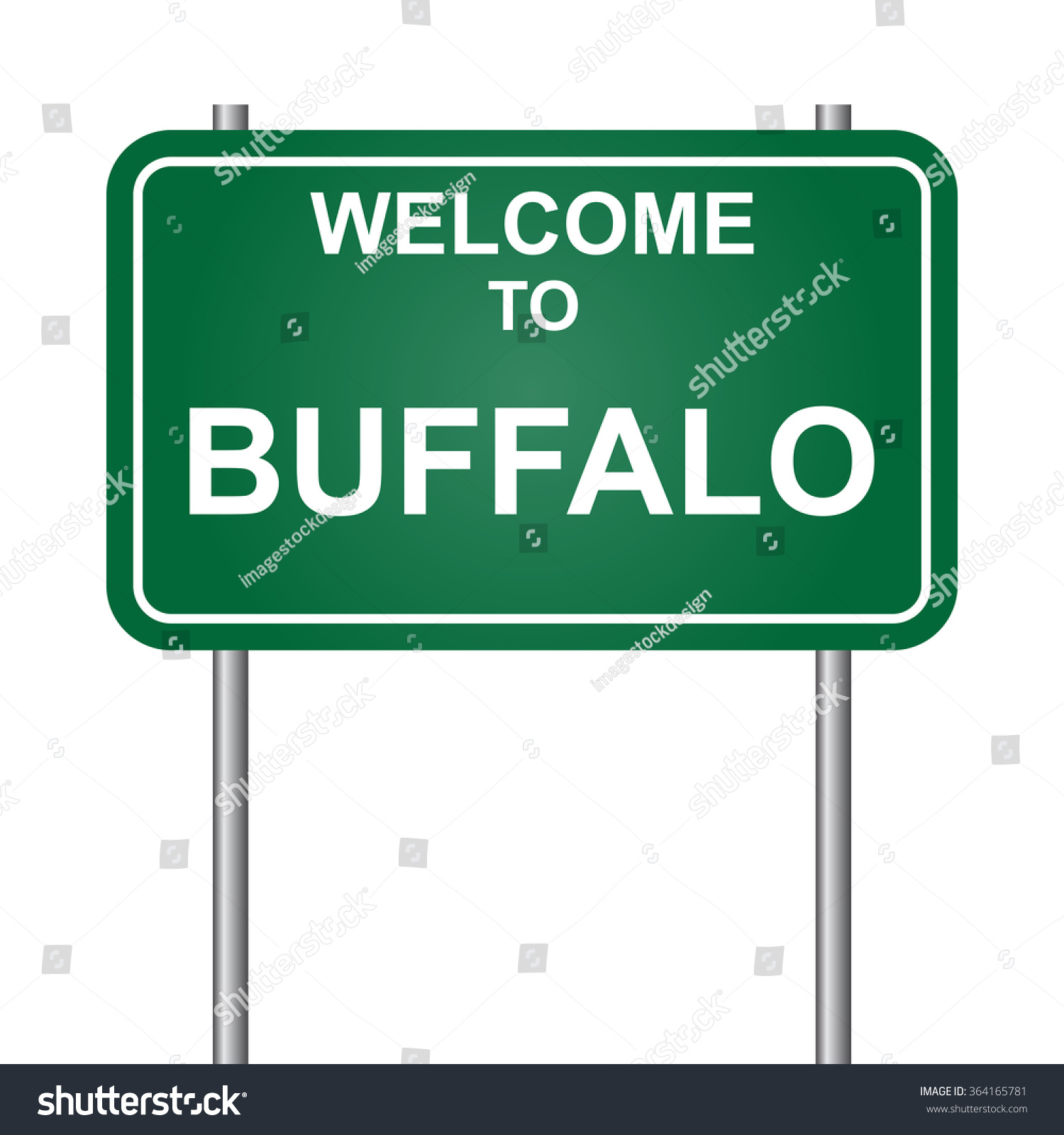 Welcome Buffalo Vector Stock (Royalty Free) 364165781
