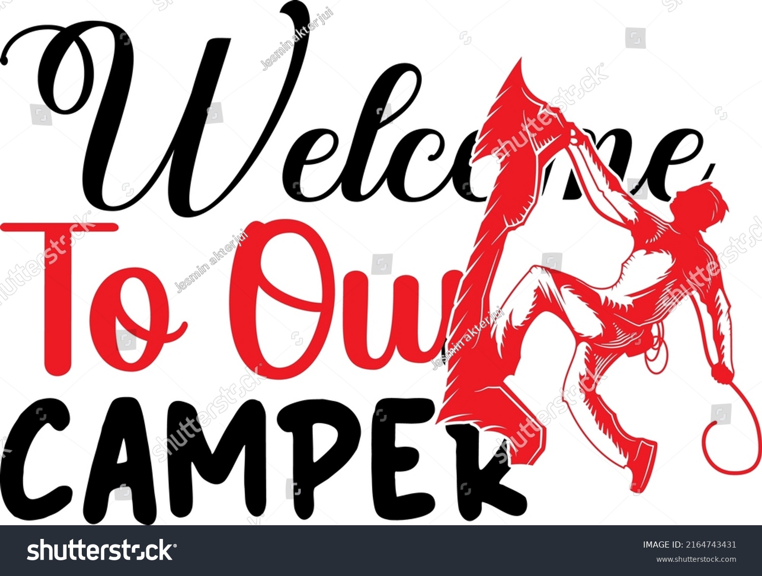 SVG of Welcome to our camper. - Camping SVG graphics design svg