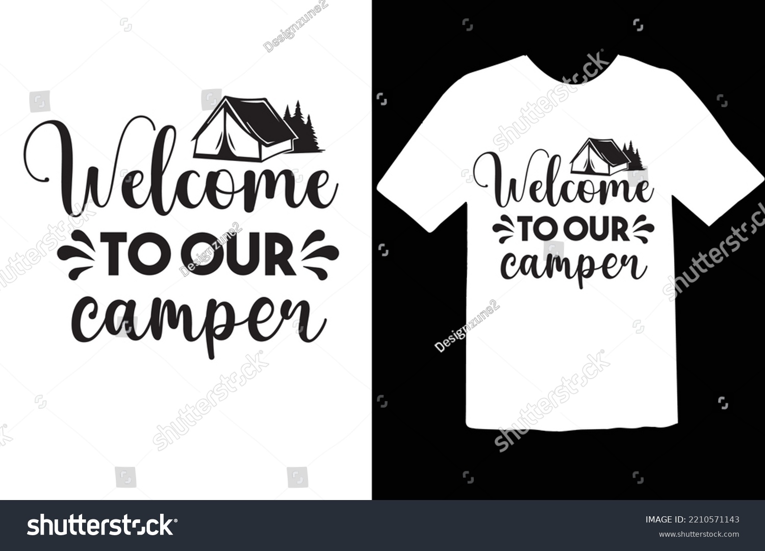 SVG of Welcome to Our Camper svg design svg