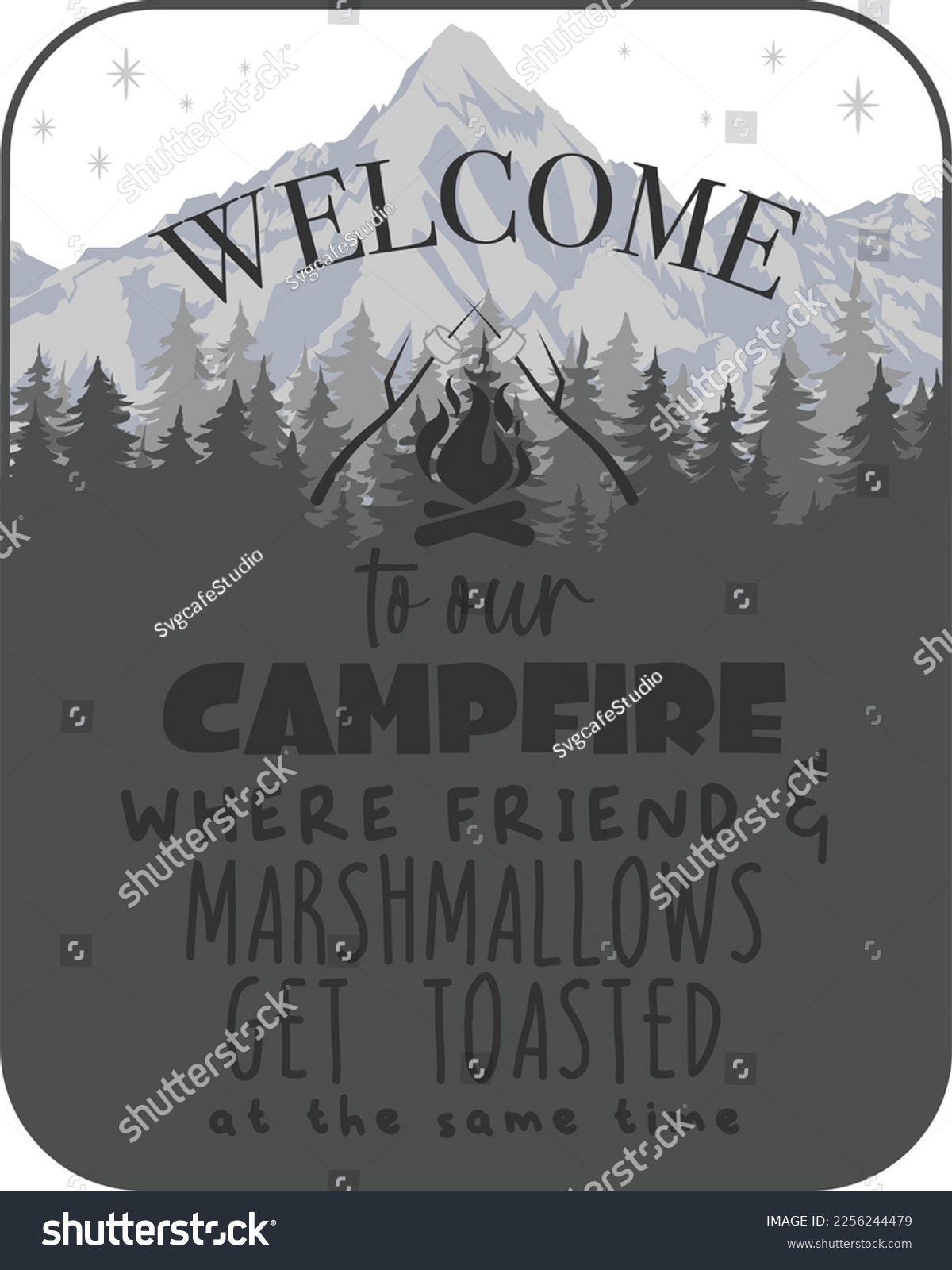 SVG of Welcome to Our Campfire, Camping, Travel, Camping Quote svg
