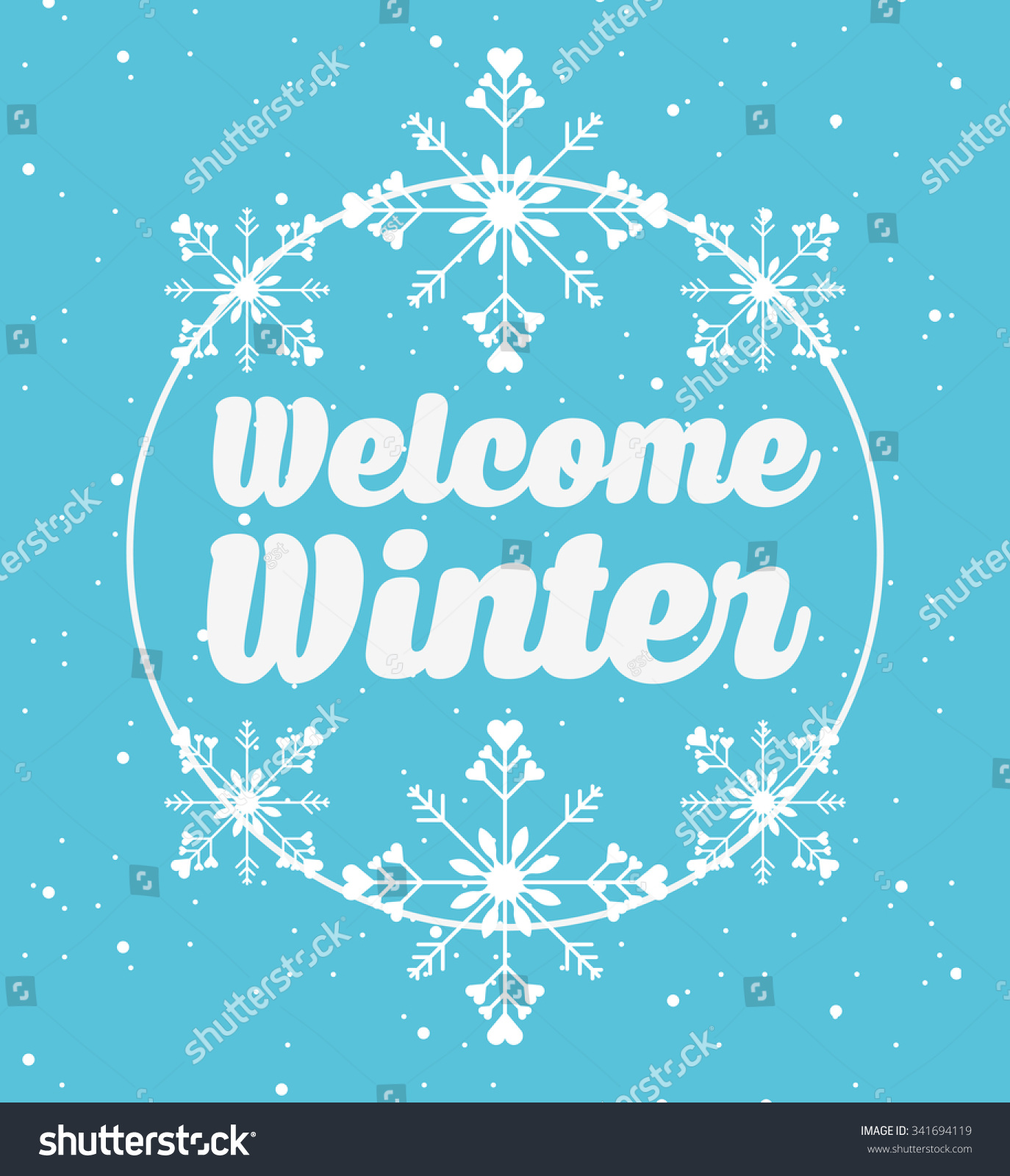 Welcome Winter Design, Vector Illustration Eps10 Graphic - 341694119 ...