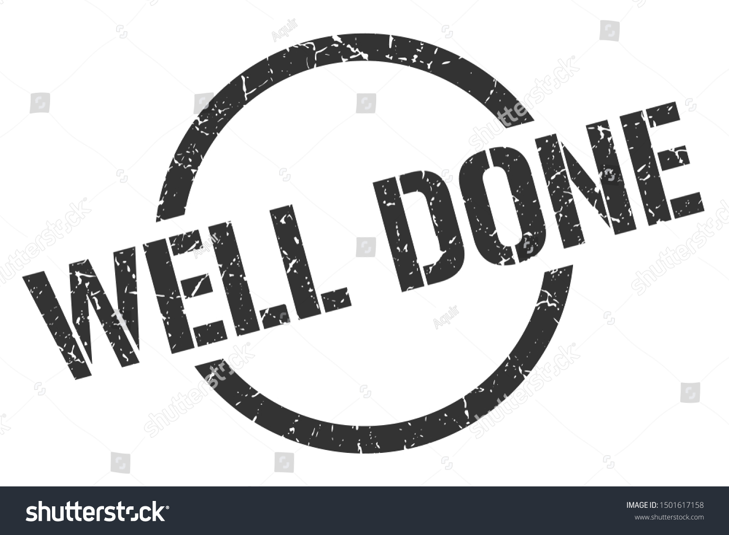 Well Done Black Round Stamp Circular Stock Vector (Royalty Free ...