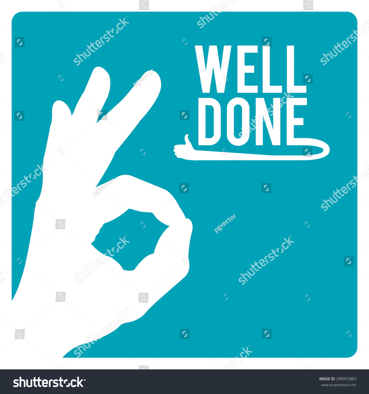 Well Done Illustration Over Color Background Stock Vector (Royalty Free ...