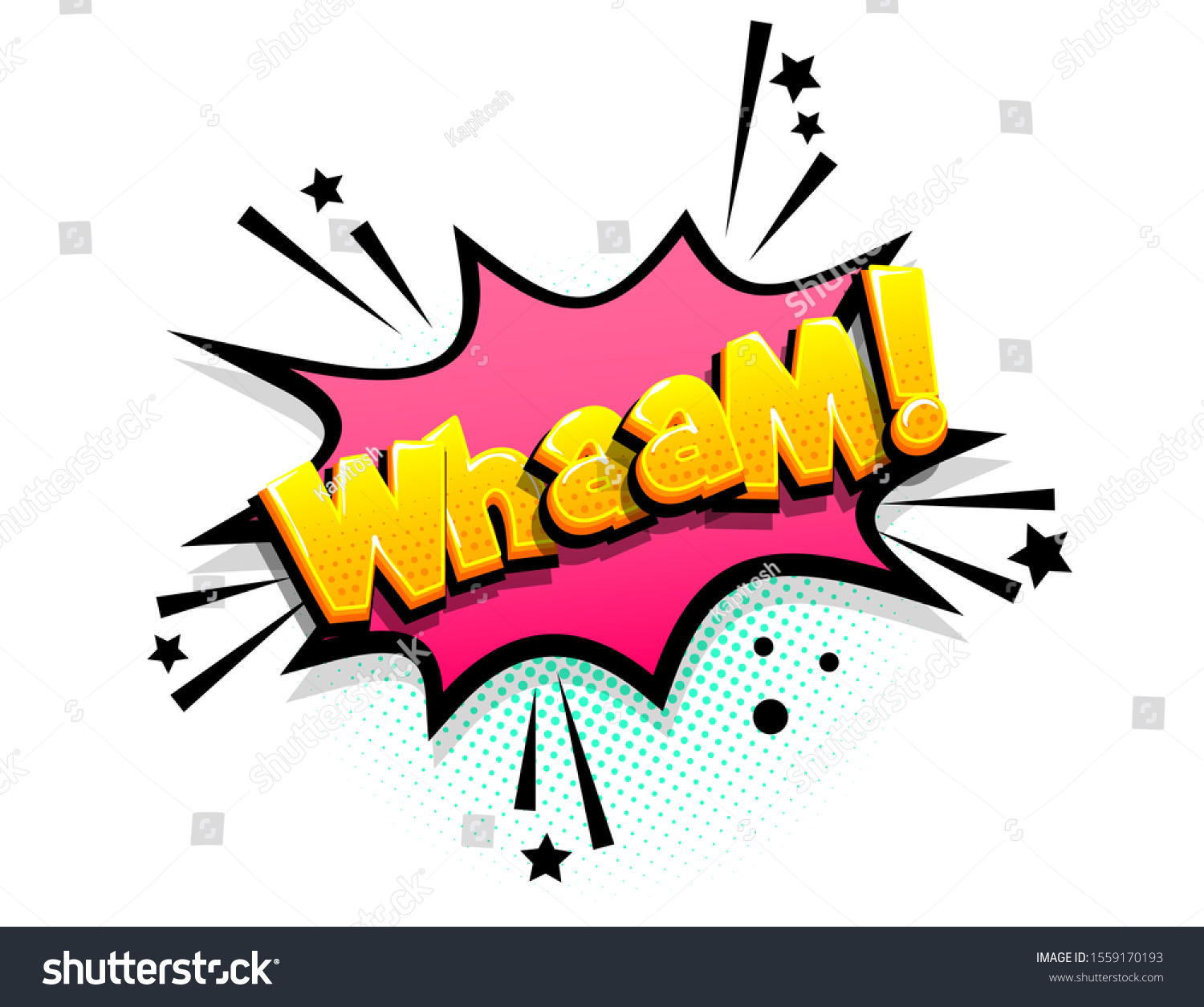 Wham Cartoon Funny Retro Candy Comic Stock Vector Royalty Free 1559170193 Shutterstock