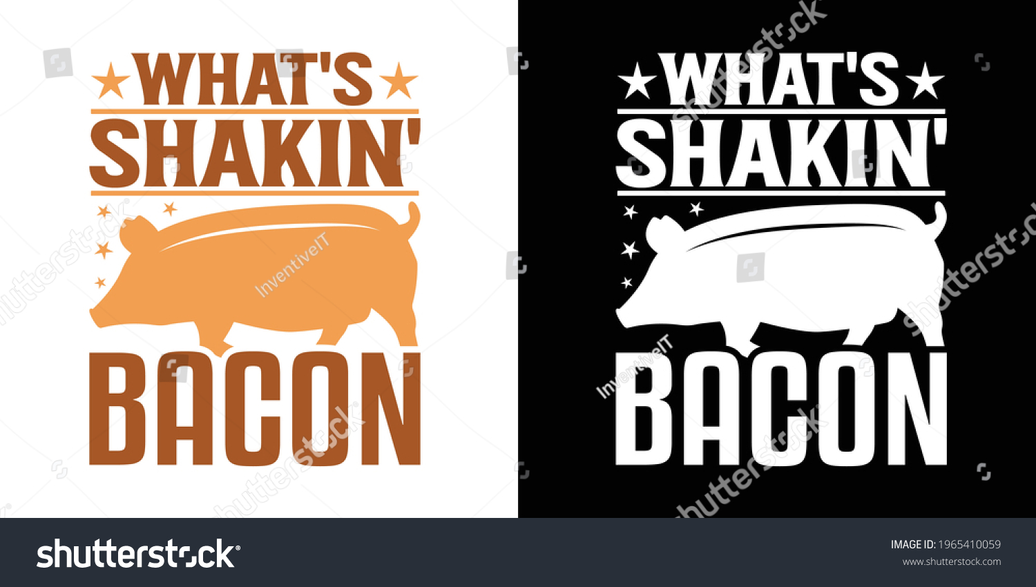 SVG of What's Shakin' Bacon Printable Vector Illustration svg