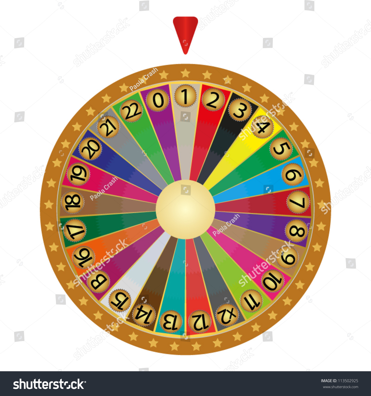 Wheel Of Fortune Stock Vector Illustration 113502925 : Shutterstock1500 x 1600