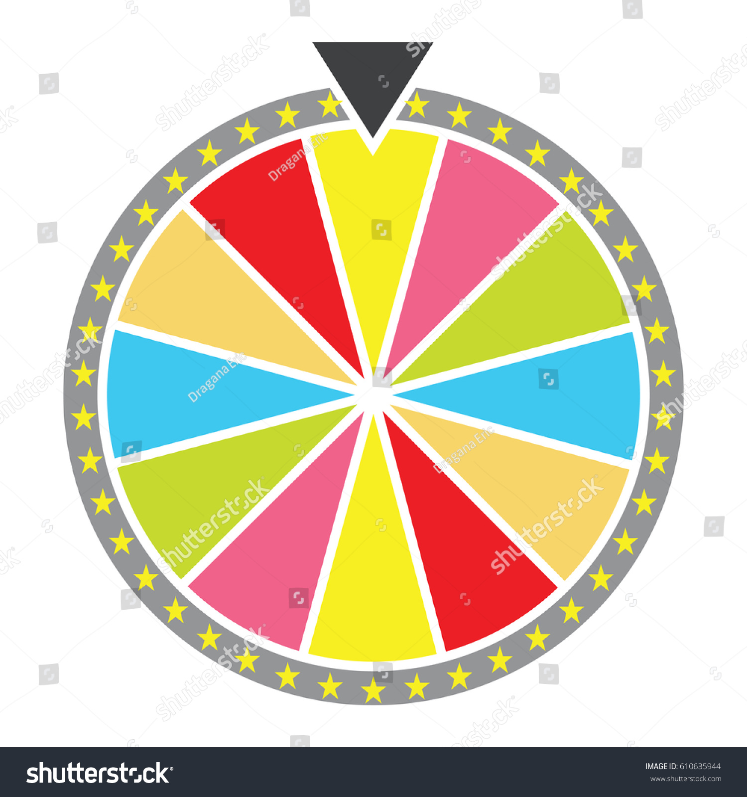 Wheel Fortune Lucky Icon Vector Stock Vector 610635944 - Shutterstock1500 x 1600