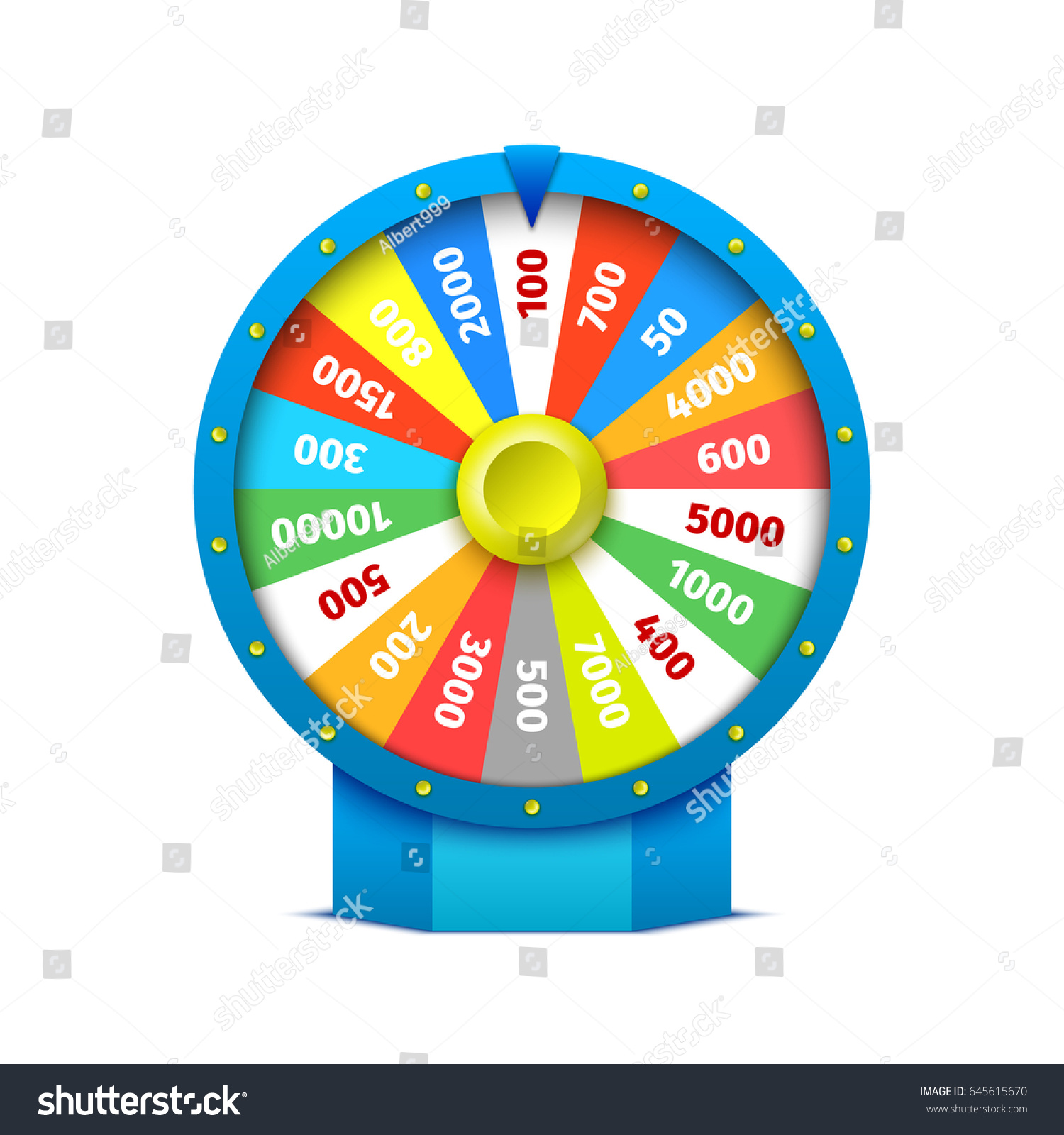 Wheel Fortune Vector Illustration Stock Vector 645615670 - Shutterstock1500 x 1600