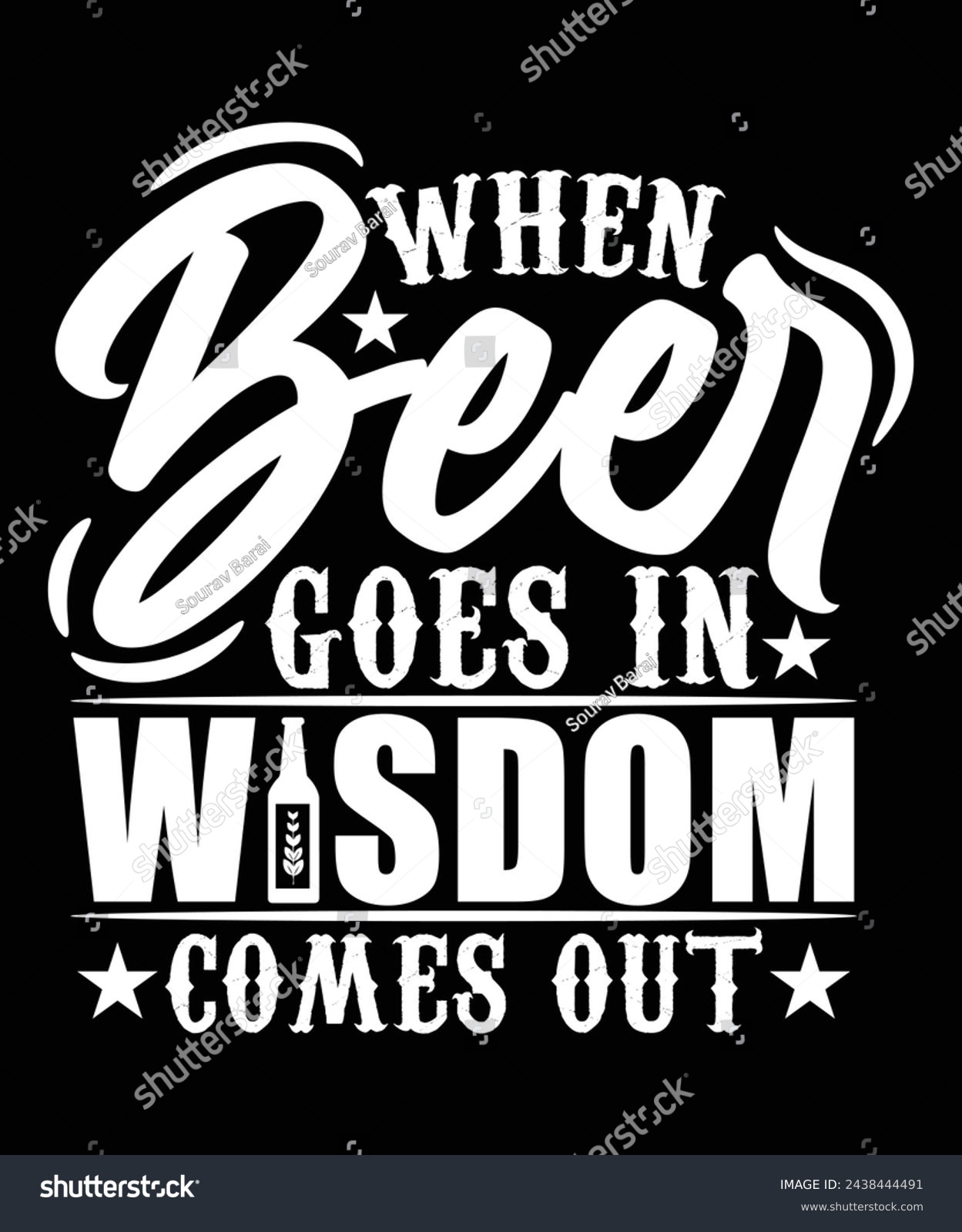 SVG of WHEN BEER GOES IN WISDOM COMES OUT THISRT DESIGN svg