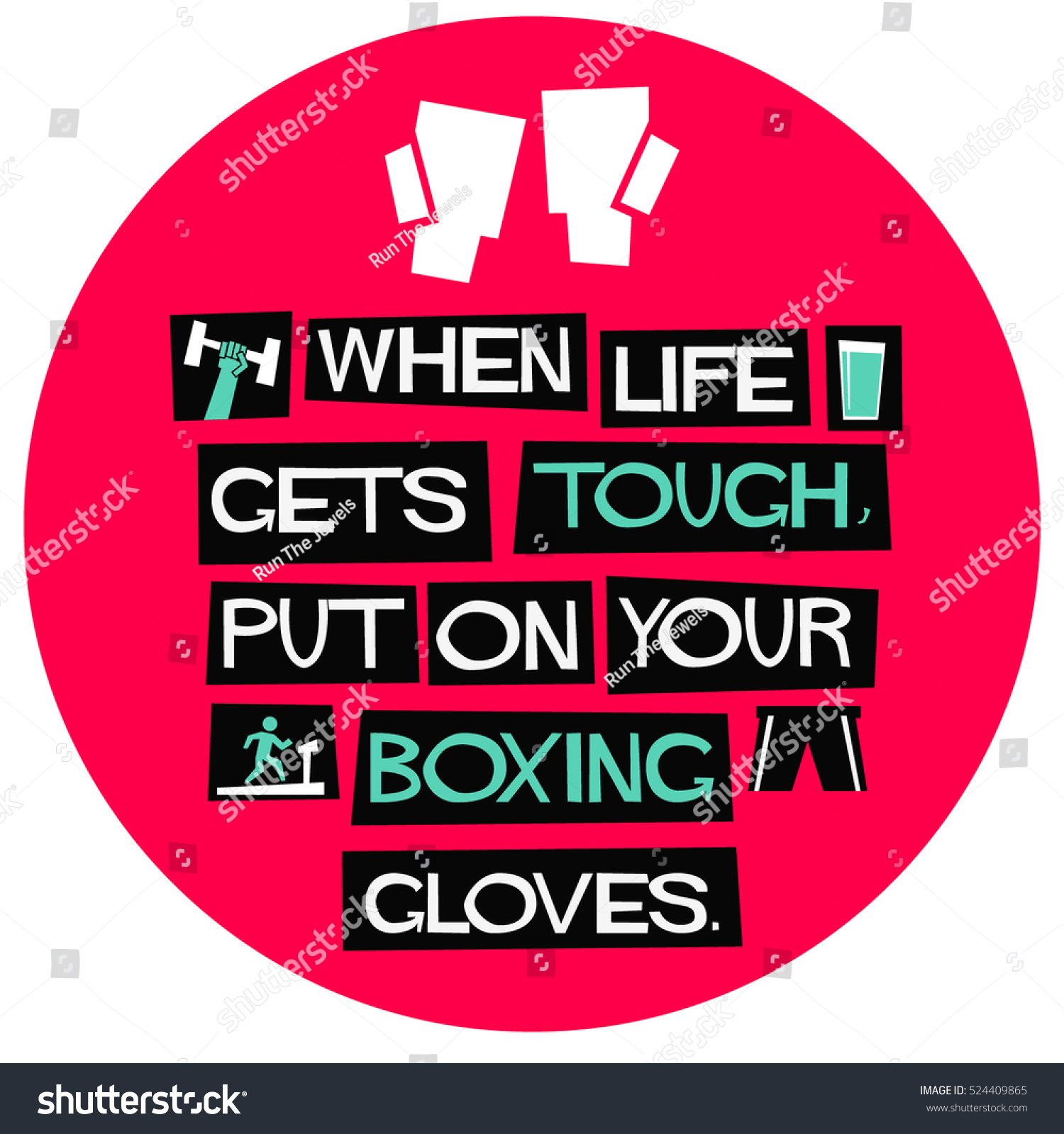 life s rough quotes when life s tough put on stock vector shutterstock