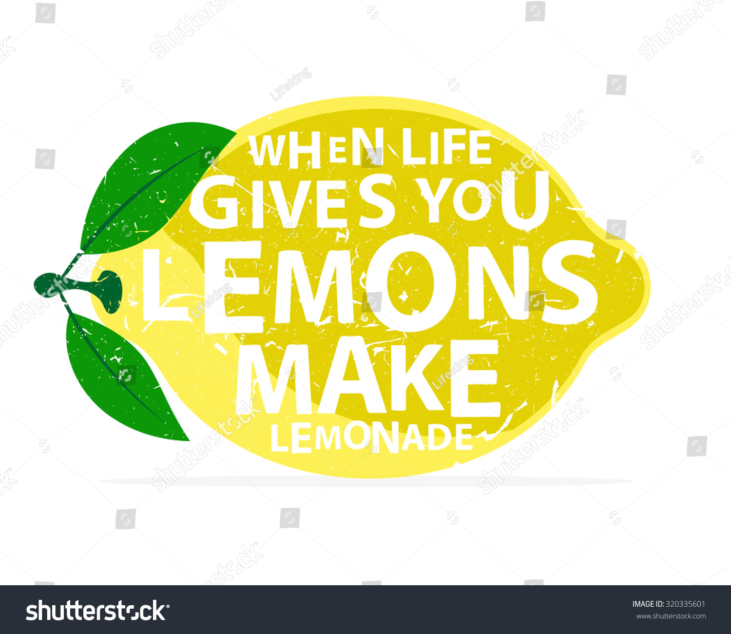 When life gives you lemons make lemonade calligraphy lettering quote Vector hand drawn