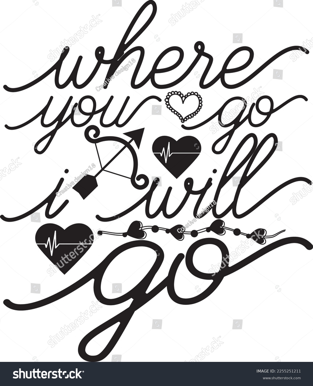 SVG of Where You Go I Will Go svg