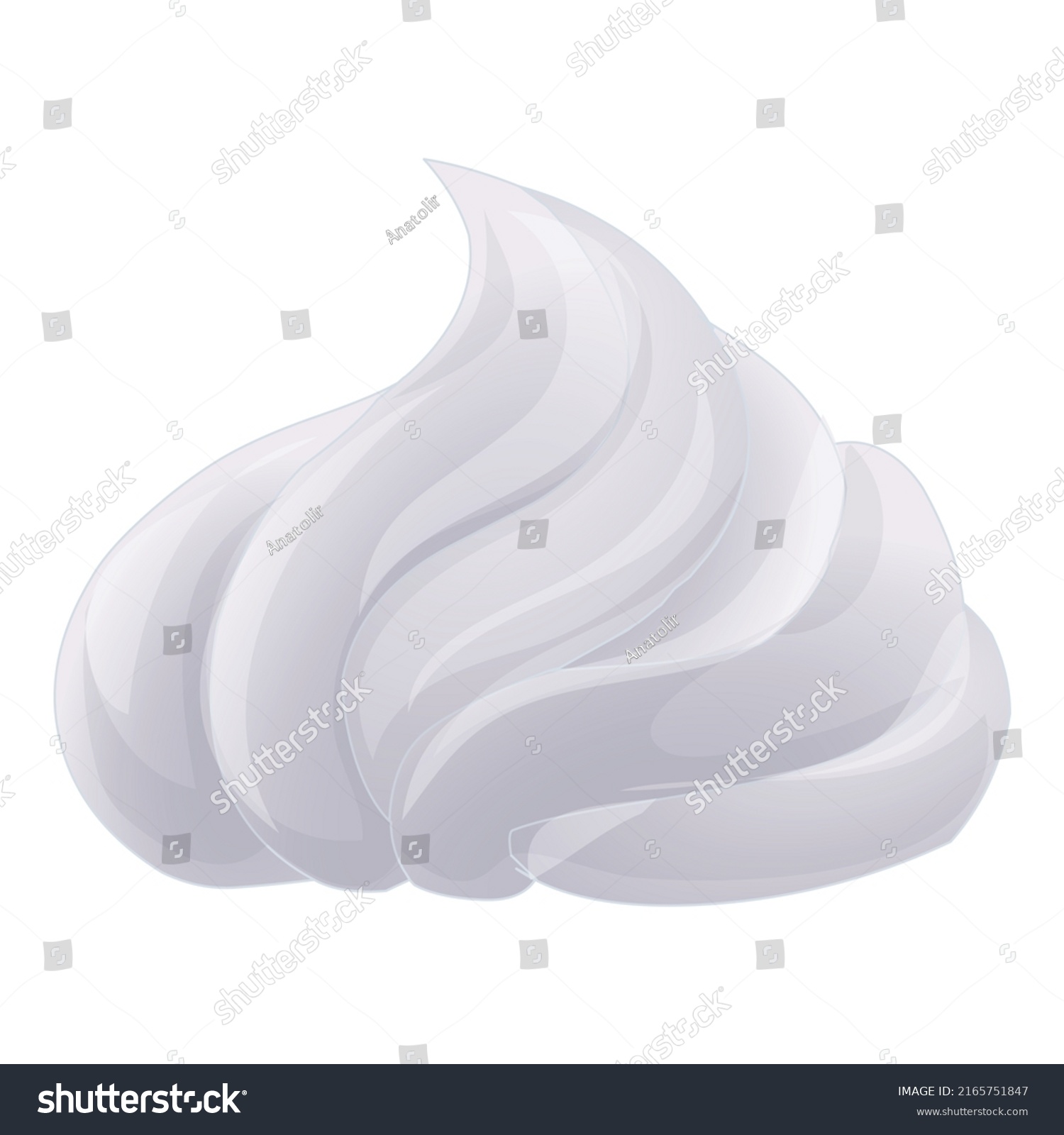 Whip Meringue Icon Cartoon Vector Cream Stock Vector Royalty Free