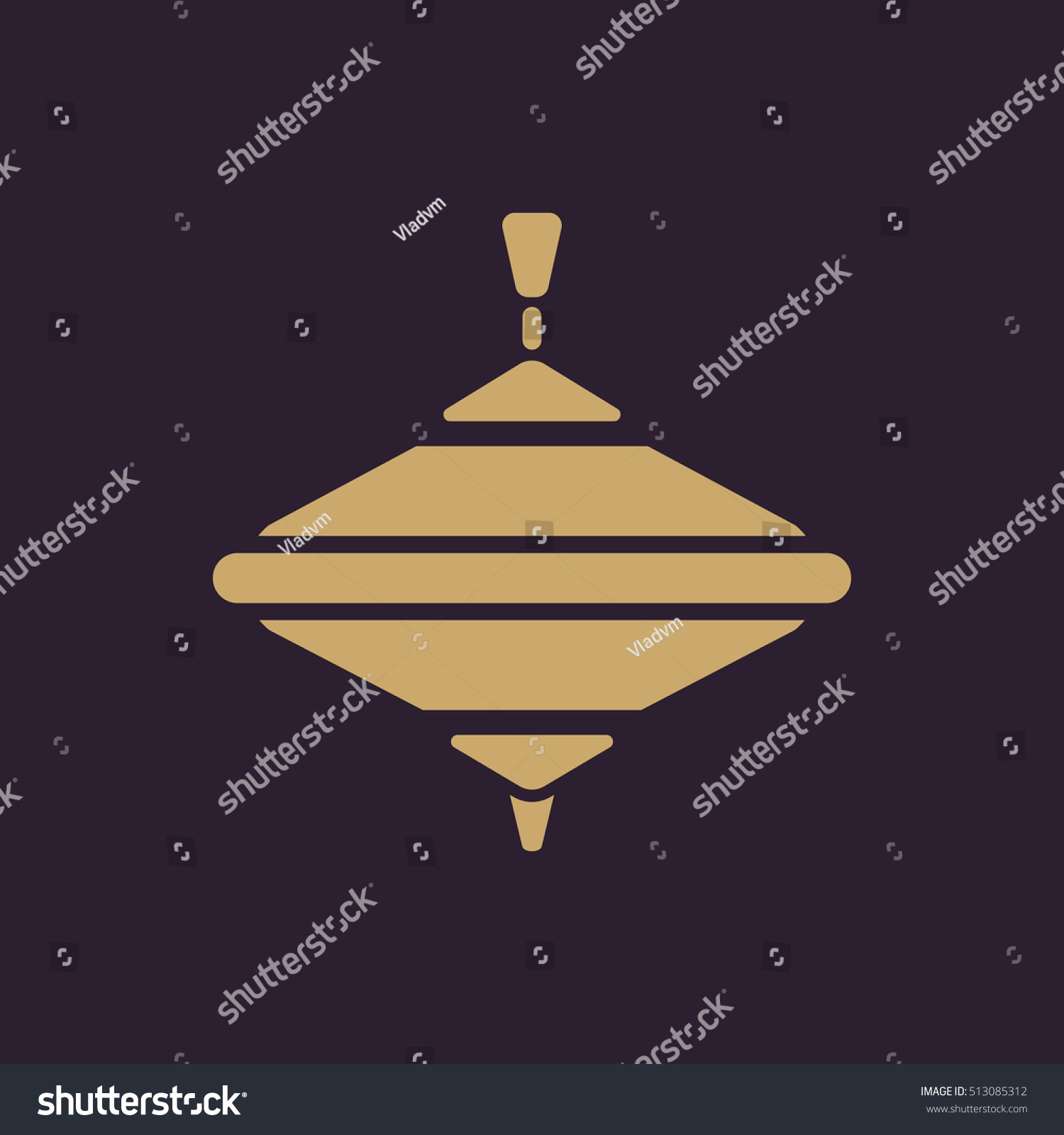 Image Vectorielle De Stock De Whirligig Icon Whirlabout Vector Design Pegtop