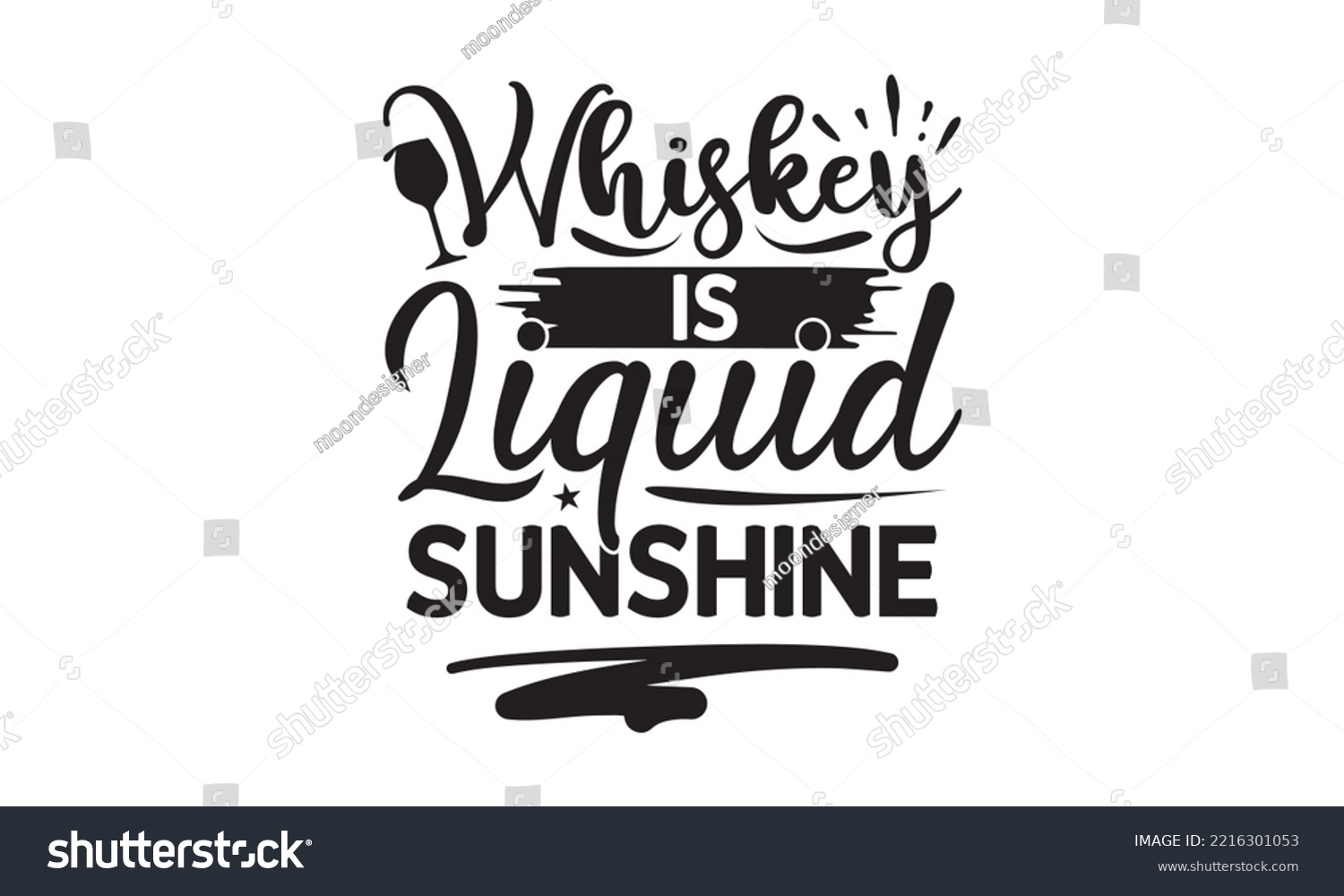 SVG of Whiskey is liquid sunshine - Alcohol SVG T Shirt design, Girl Beer Design, Prost, Pretzels and Beer, Vector EPS Editable Files, Alcohol funny quotes, Oktoberfest Alcohol SVG design,  EPS 10 svg