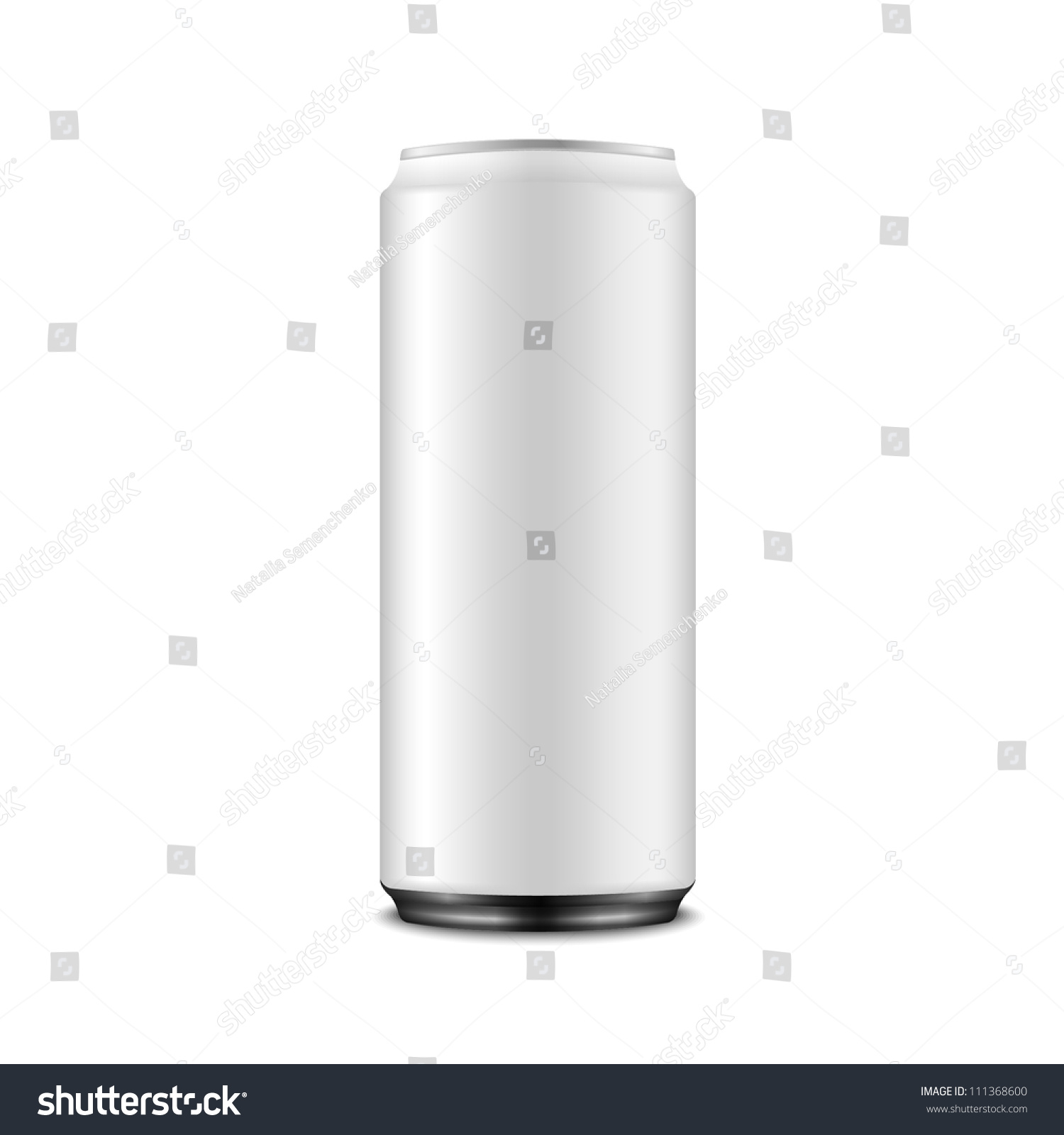 SVG of White Aluminum Can: Vector Version svg