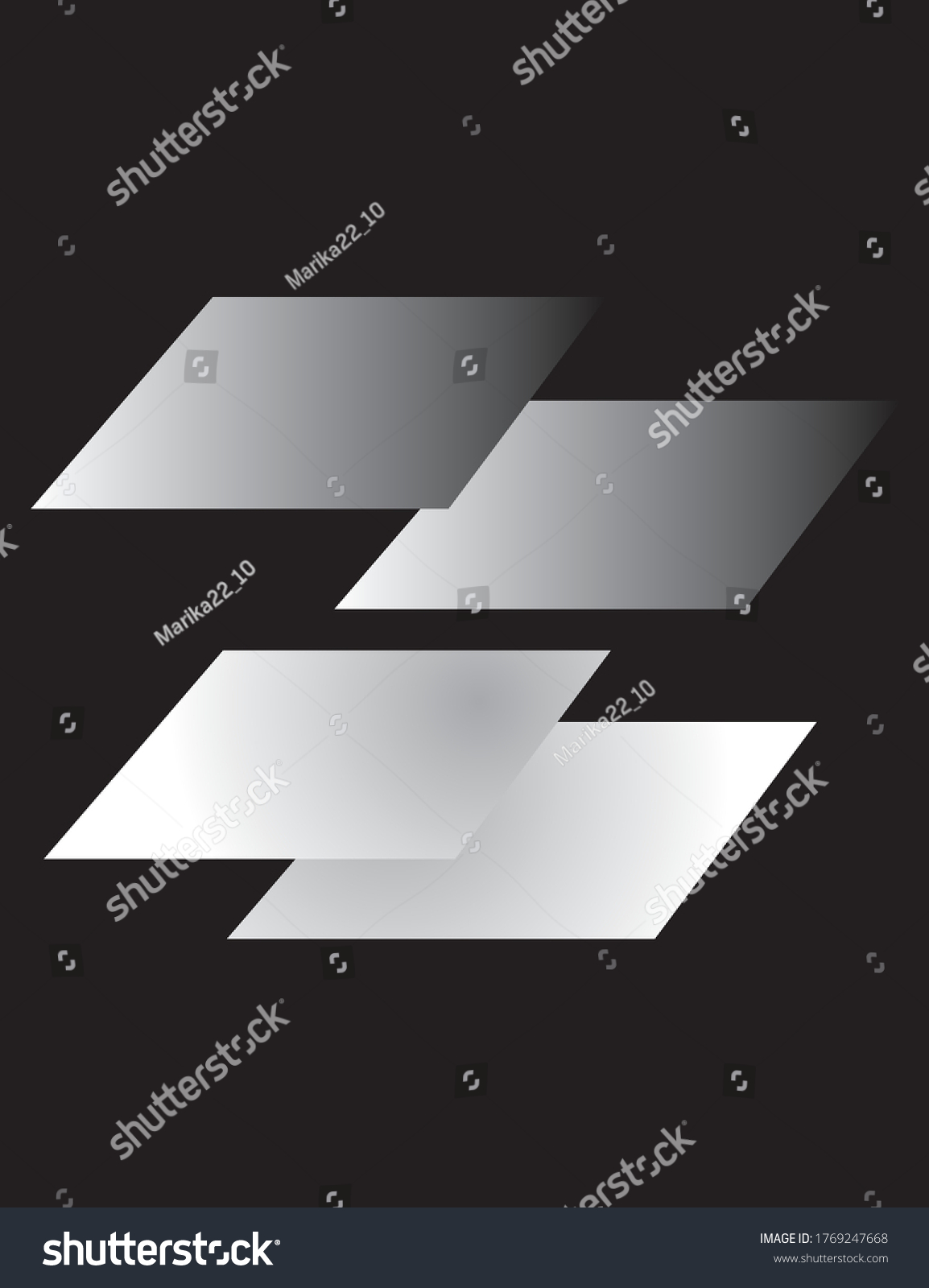 White Black Paper Vector Art Stock Vector (Royalty Free) 1769247668 ...