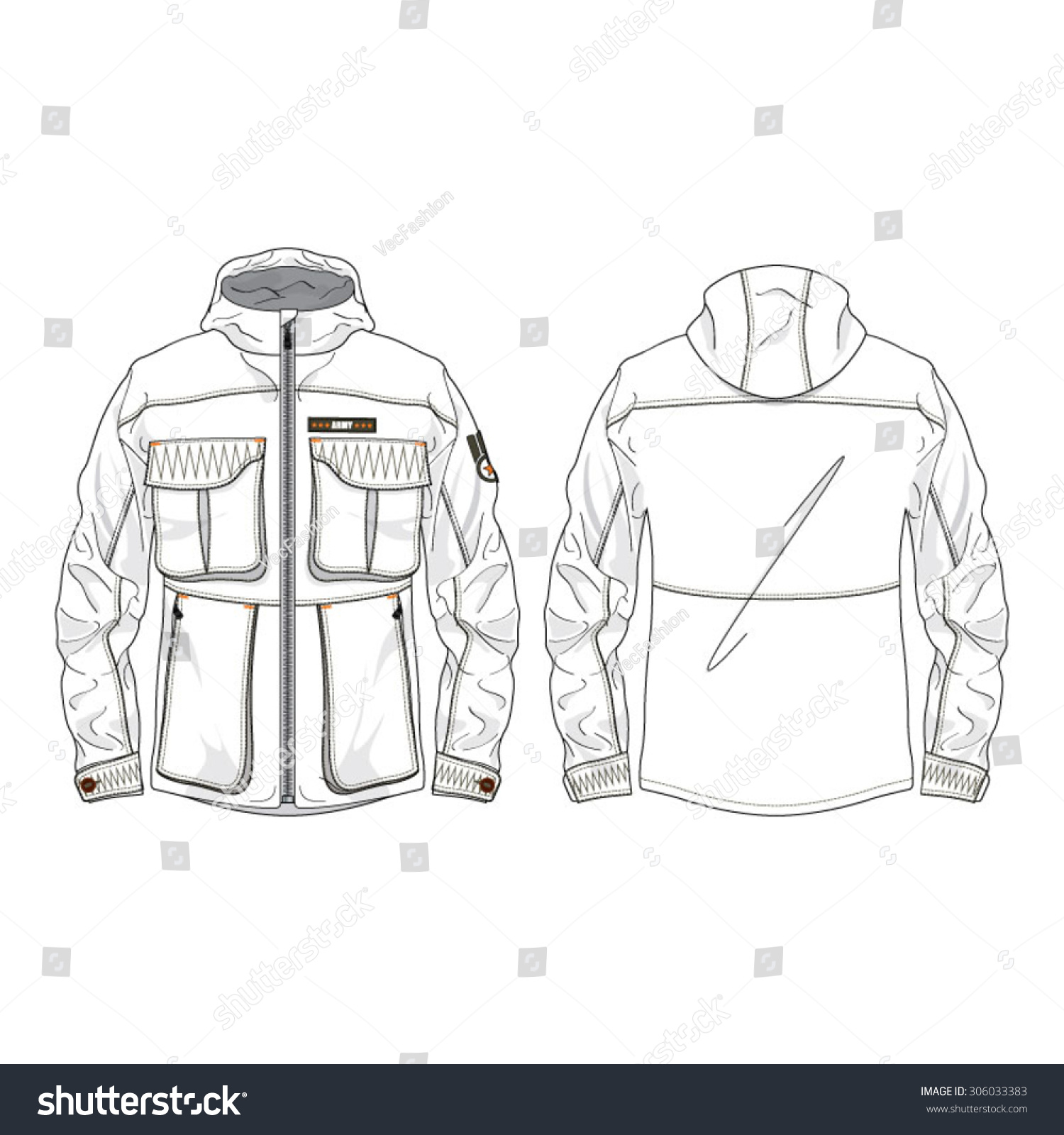 white army jacket