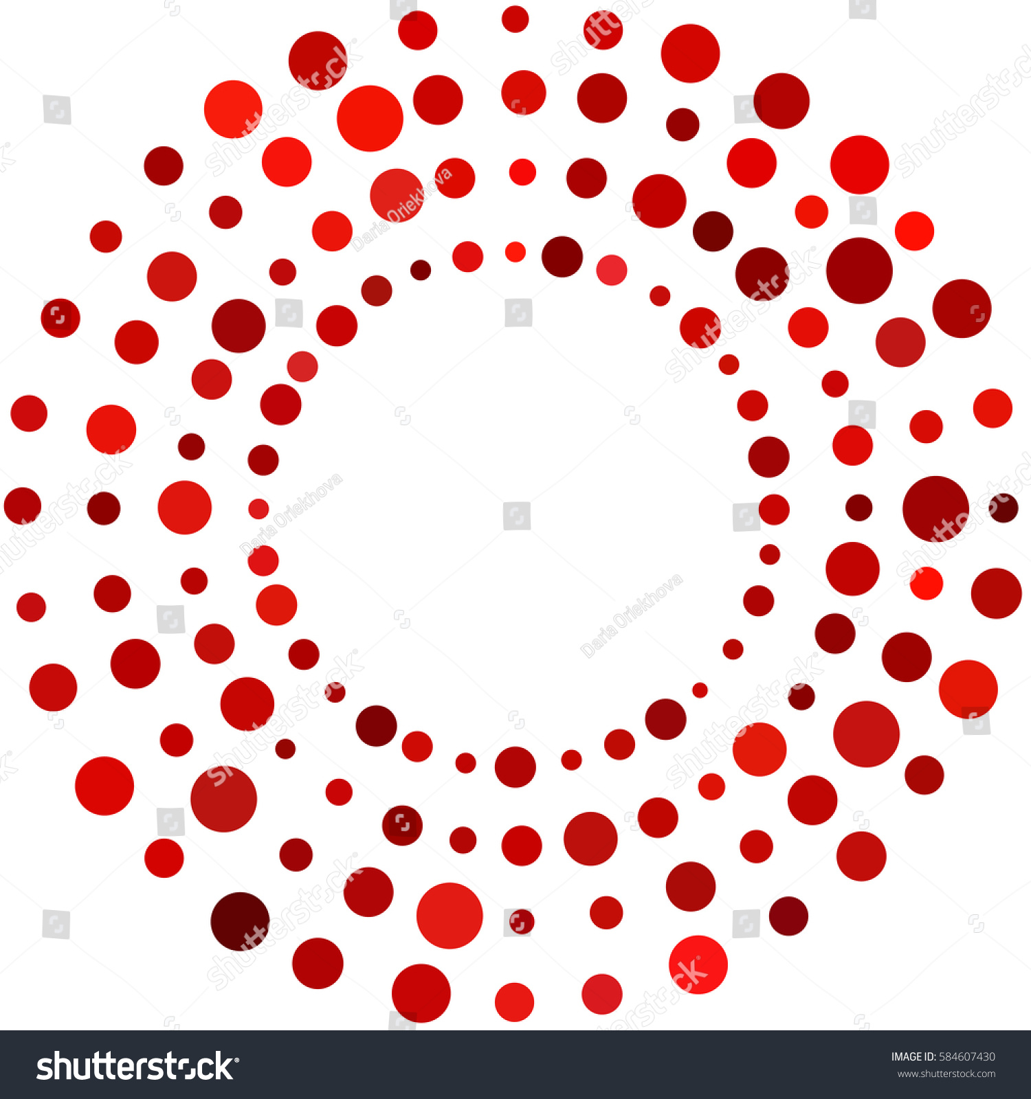 white-background-colored-red-dots-circle-stock-vector-584607430