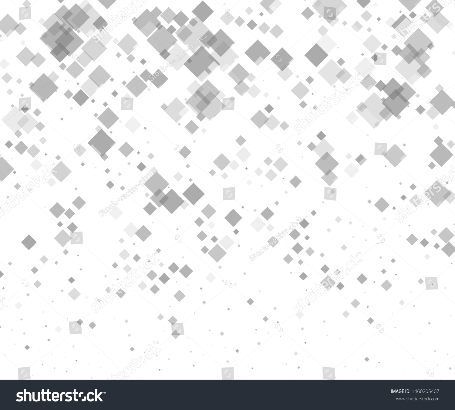 White Background Grey Rhombuses Different Size Stock Vector (Royalty ...