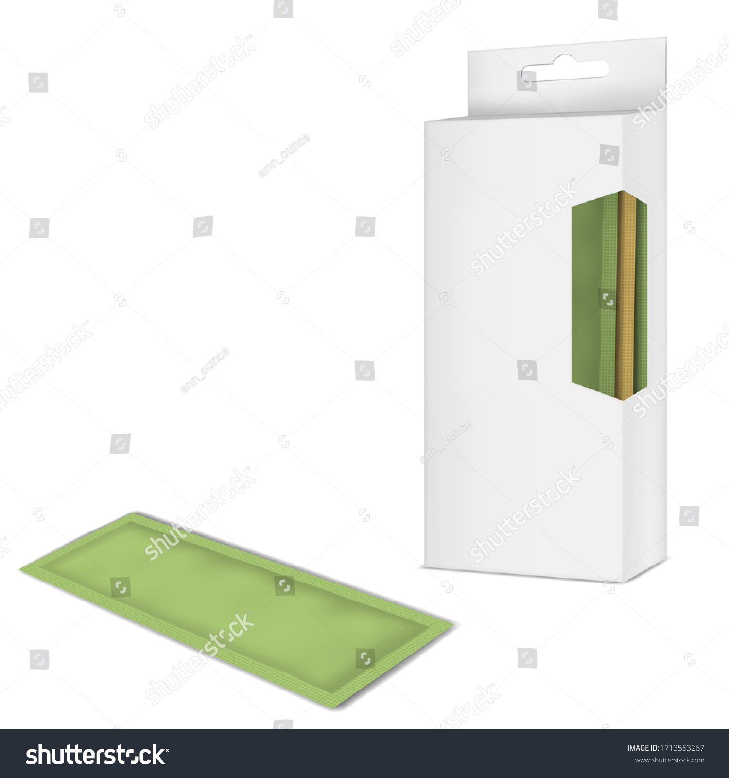 White Blank Display Box Open Clear Stock Vector Royalty Free 1713553267