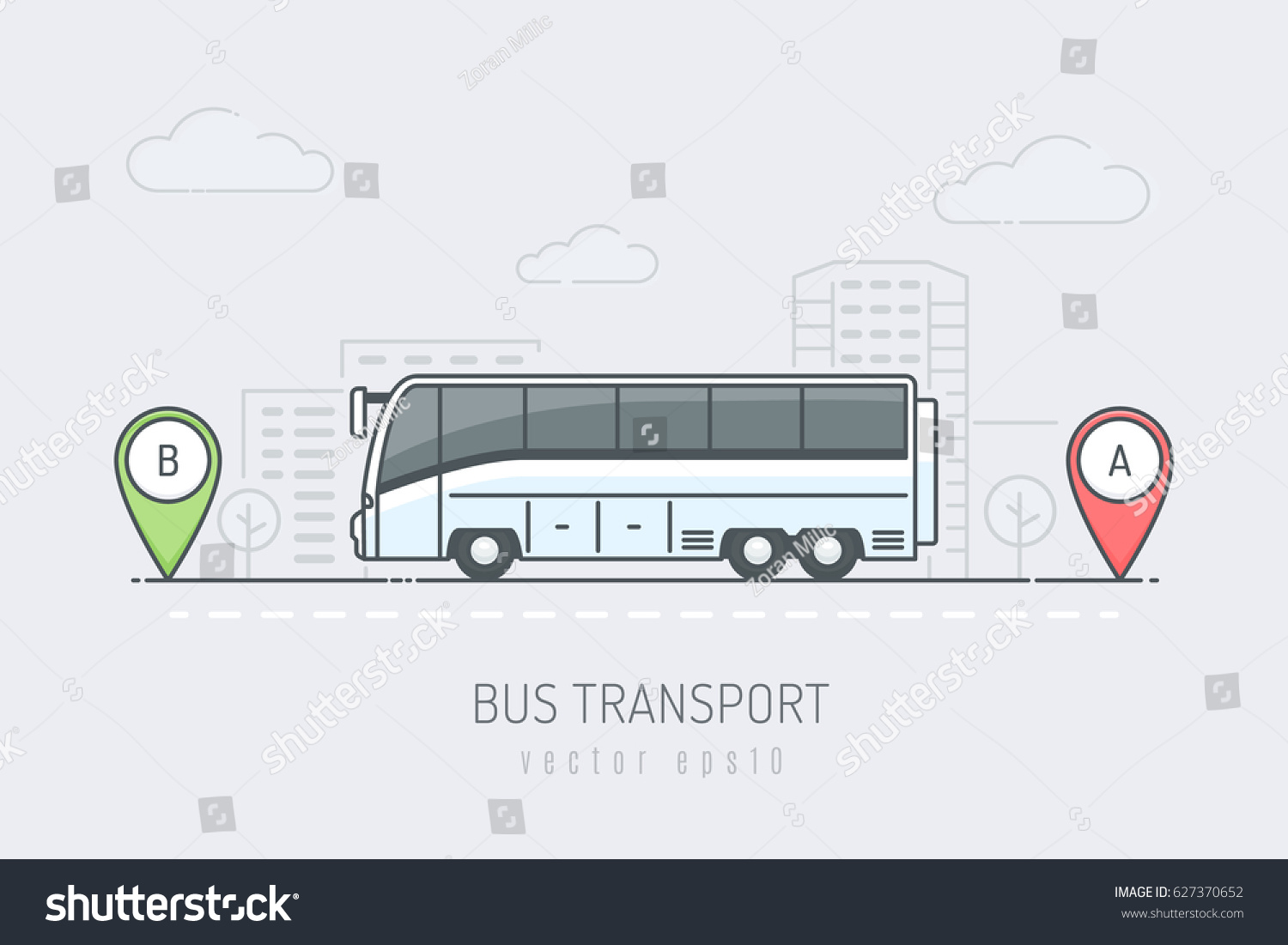 white-bus-vehicle-traveling-route-red-stock-vector-royalty-free