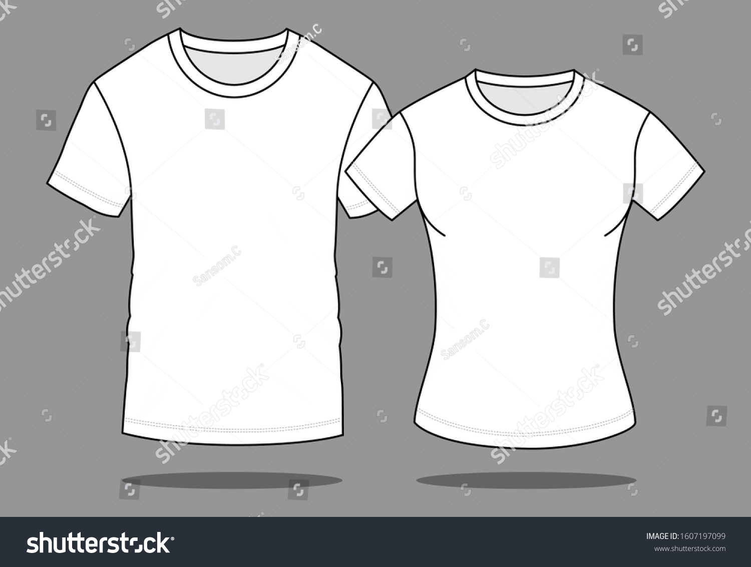 white template shirt