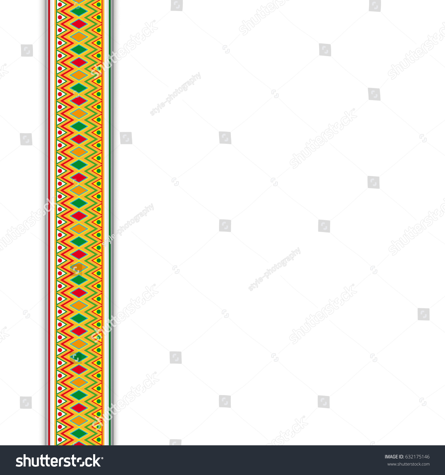 stock vector white cover with mexican ornaments banner eps vector file 632175146