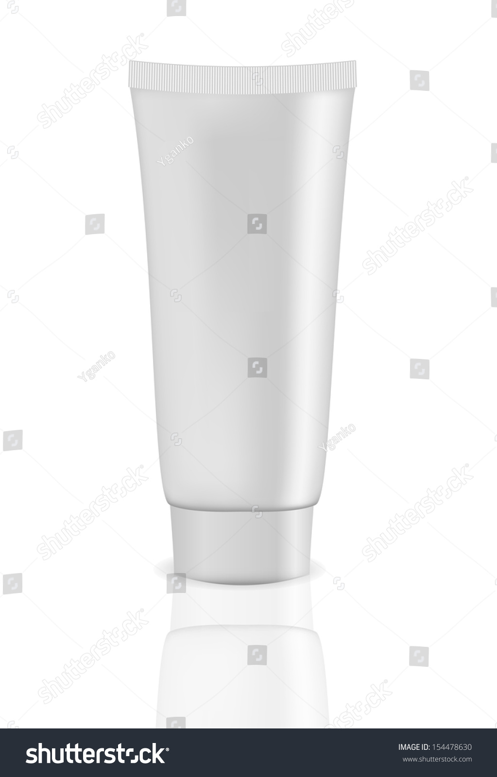 White Cream Tube Vector Illustration Stock Vector (Royalty Free ...