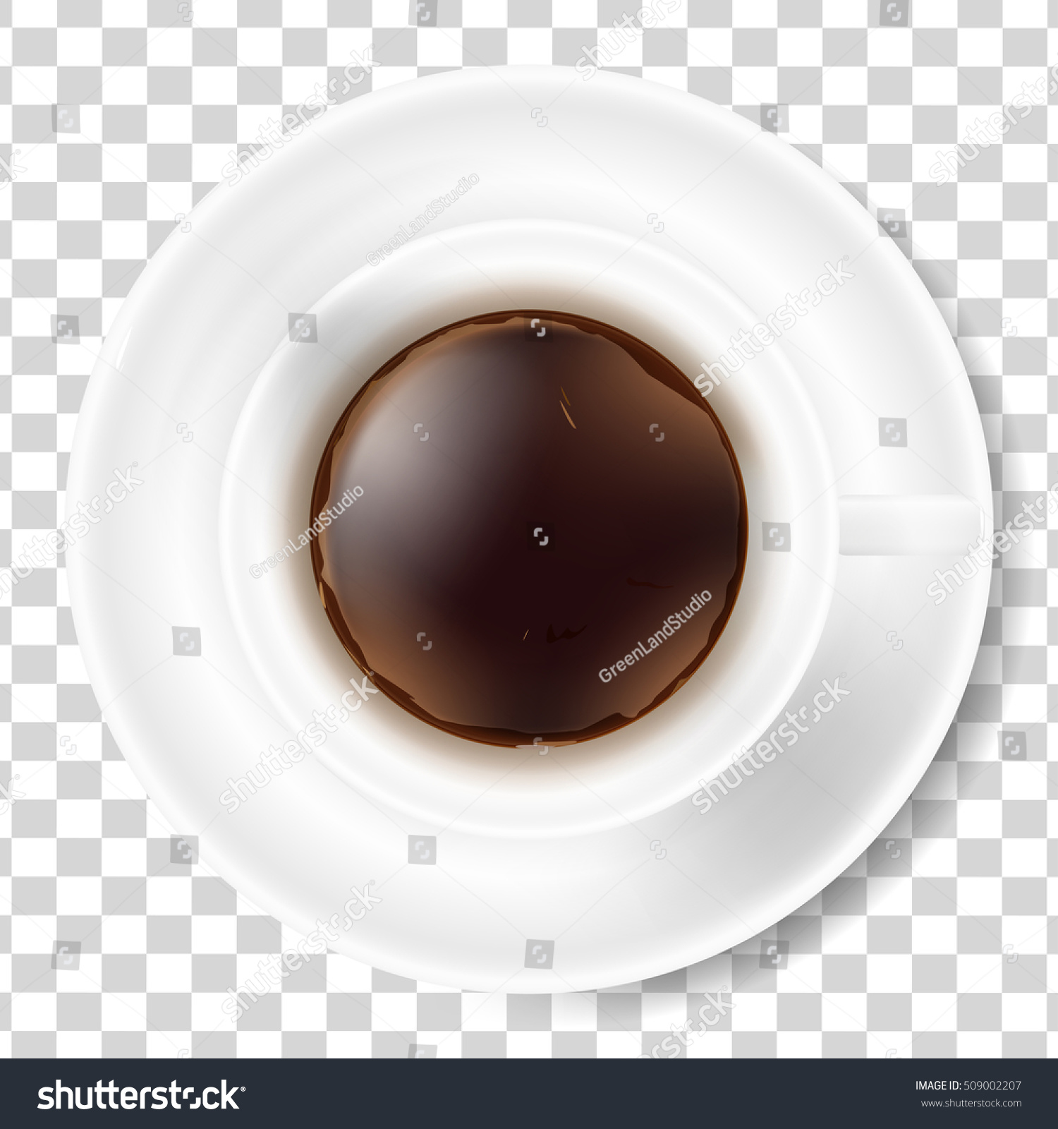 white cup black coffee foam saucer stock vector royalty free 509002207 https www shutterstock com image vector white cup black coffee foam saucer 509002207