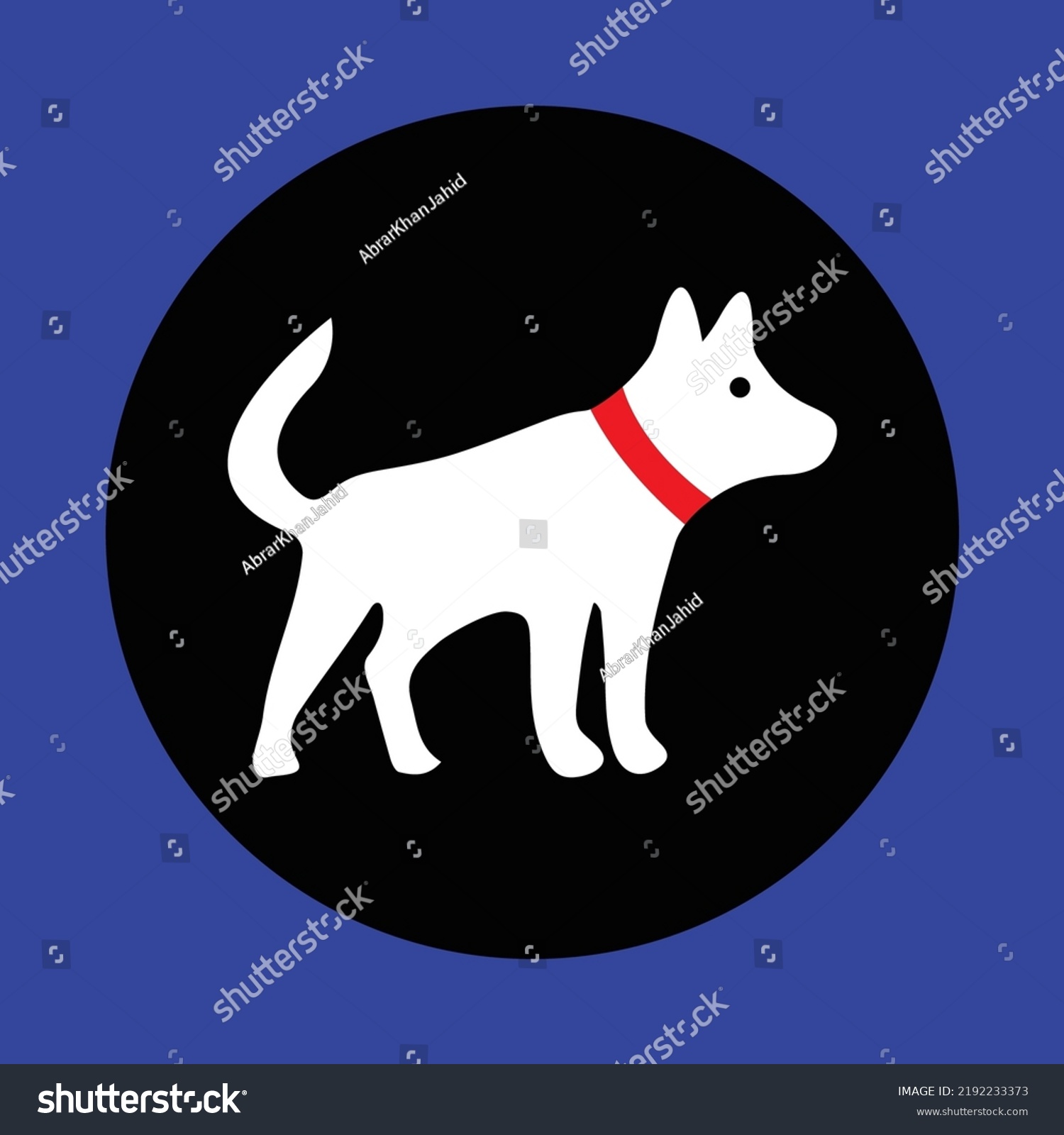 SVG of White dog animal logo design  svg